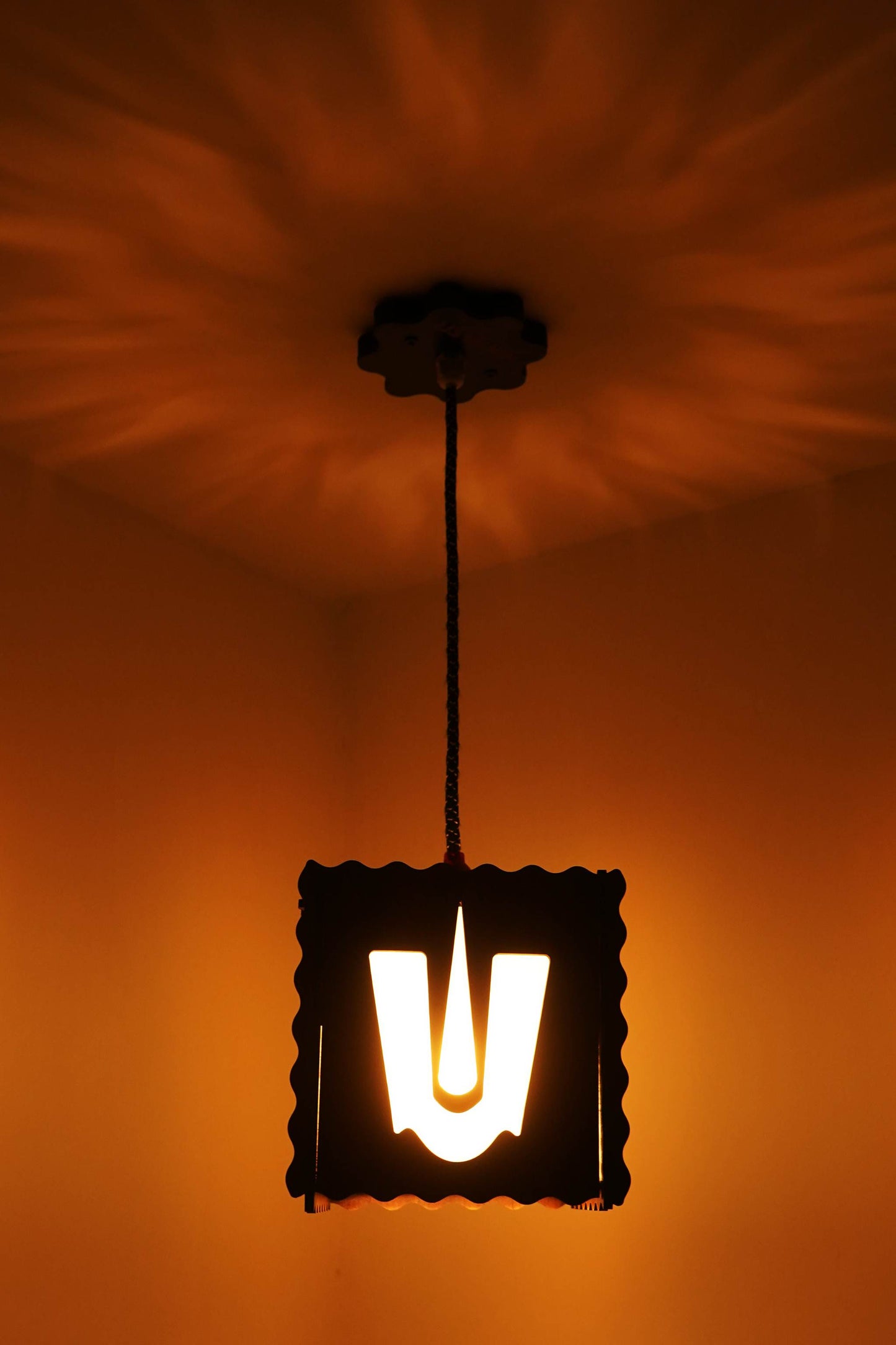US DZIRE™501 Wooden Ceiling Pendant Light Shade Chandelier Style