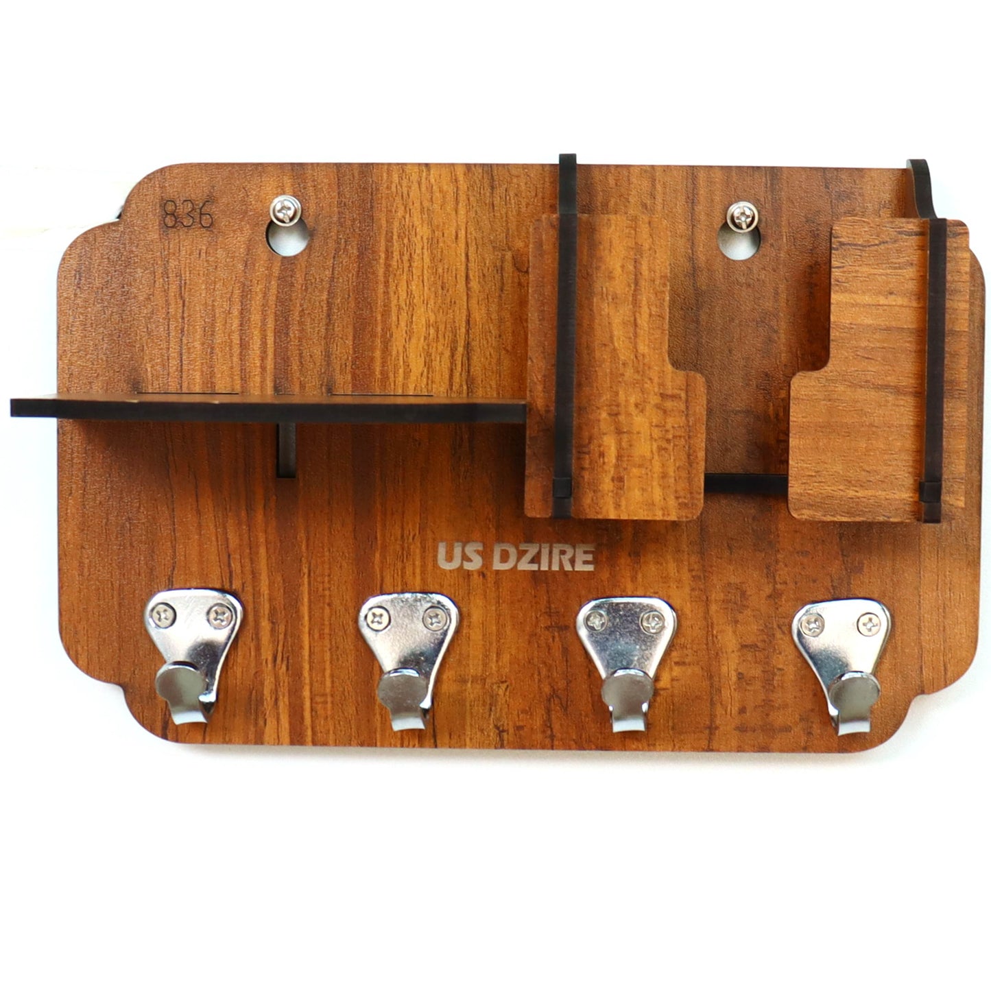 US DZIRE™ 836 Premium Key Holder For Home & Office Wood Key Holder