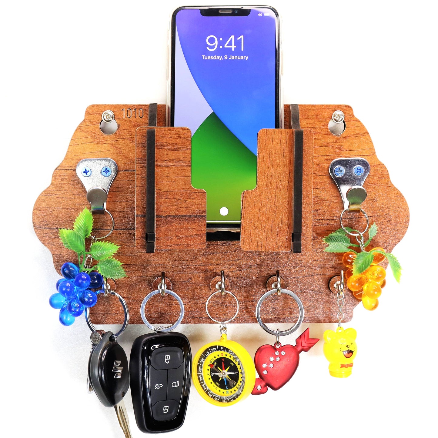 US DZIRE™ 1010 Premium Key Holder For Home & Office Wood Key Holder