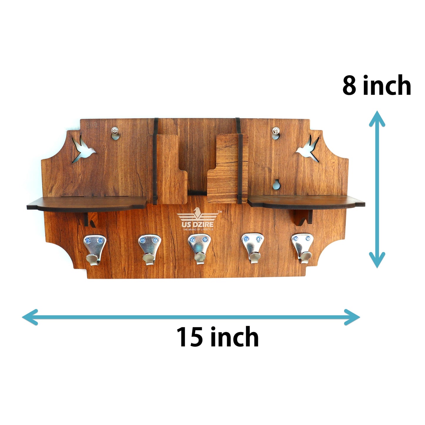 US DZIRE™ 809 Wooded key holder Sweet Home Flower Wood Key Holder