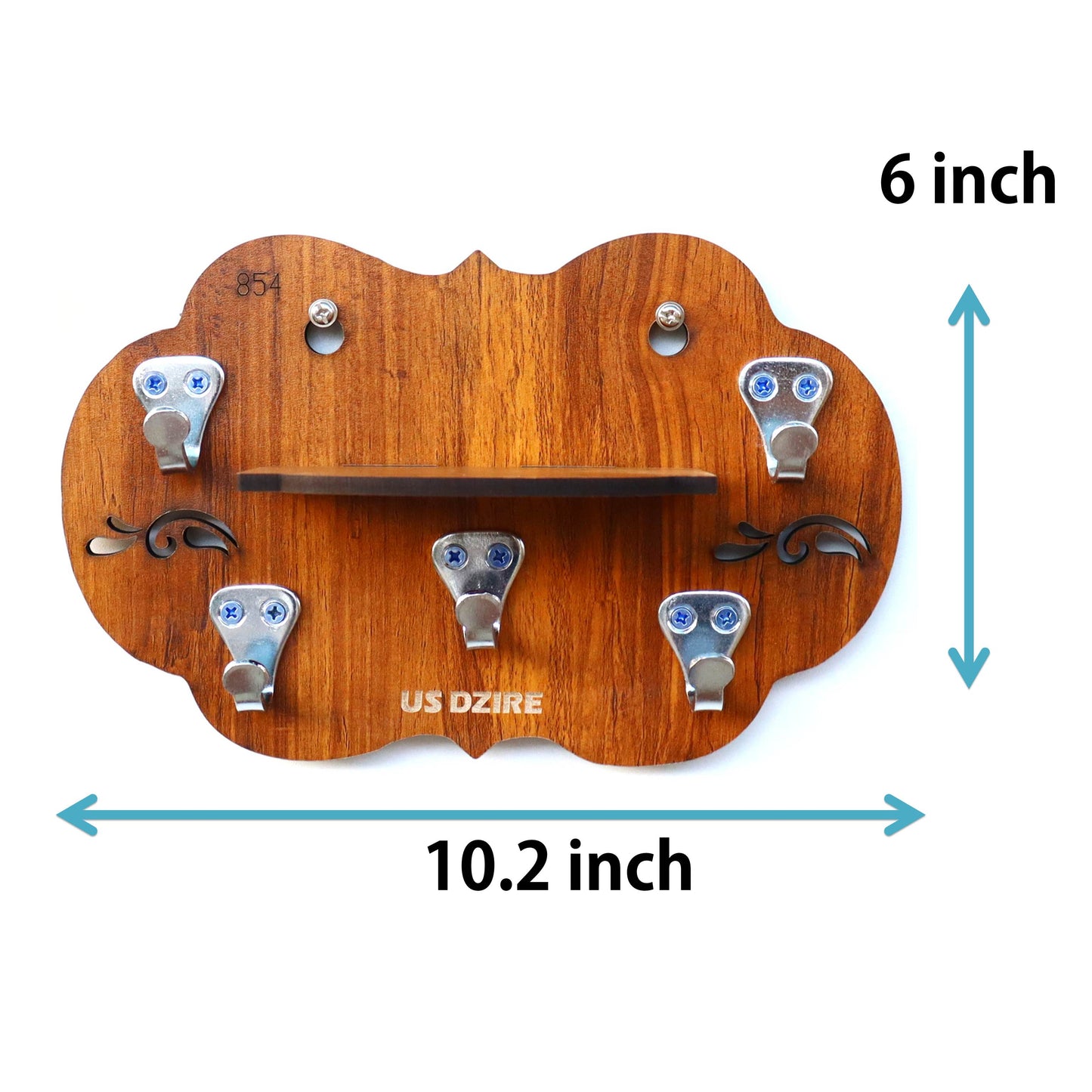 US DZIRE™854 Premium Key Holder For Home & Office Wood Key Holder