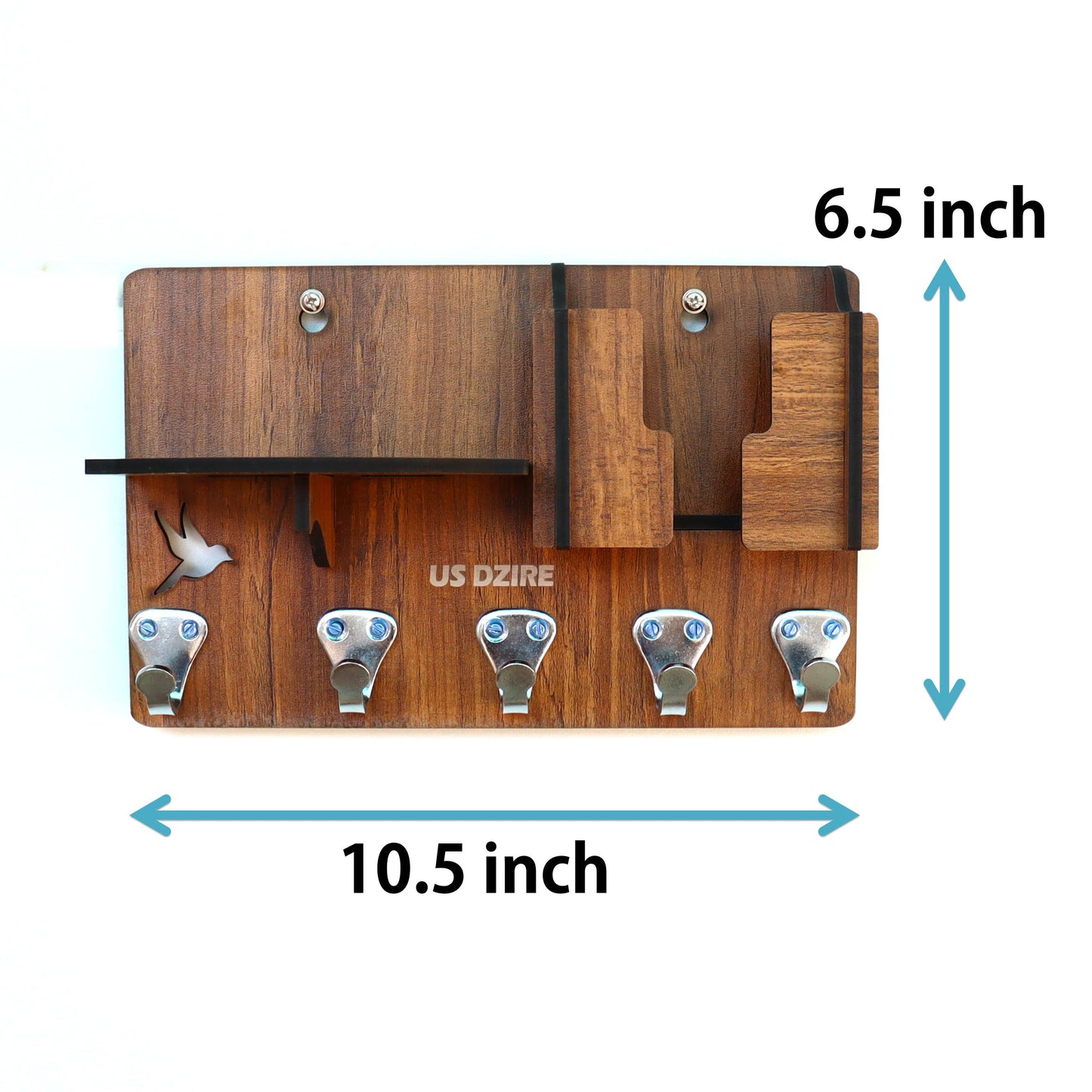 US DZIRE™ 828 Wooded key holder Sweet Home Flower Wood Key Holder