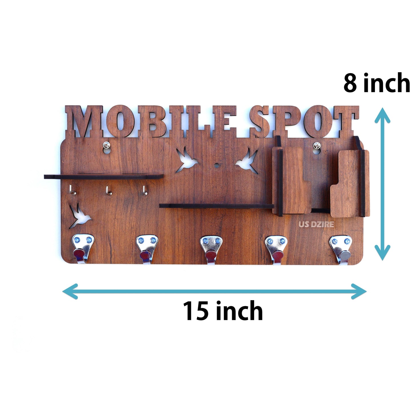 US DZIRE™ 822 Wooded key holder Sweet Home Flower Wood Key Holder