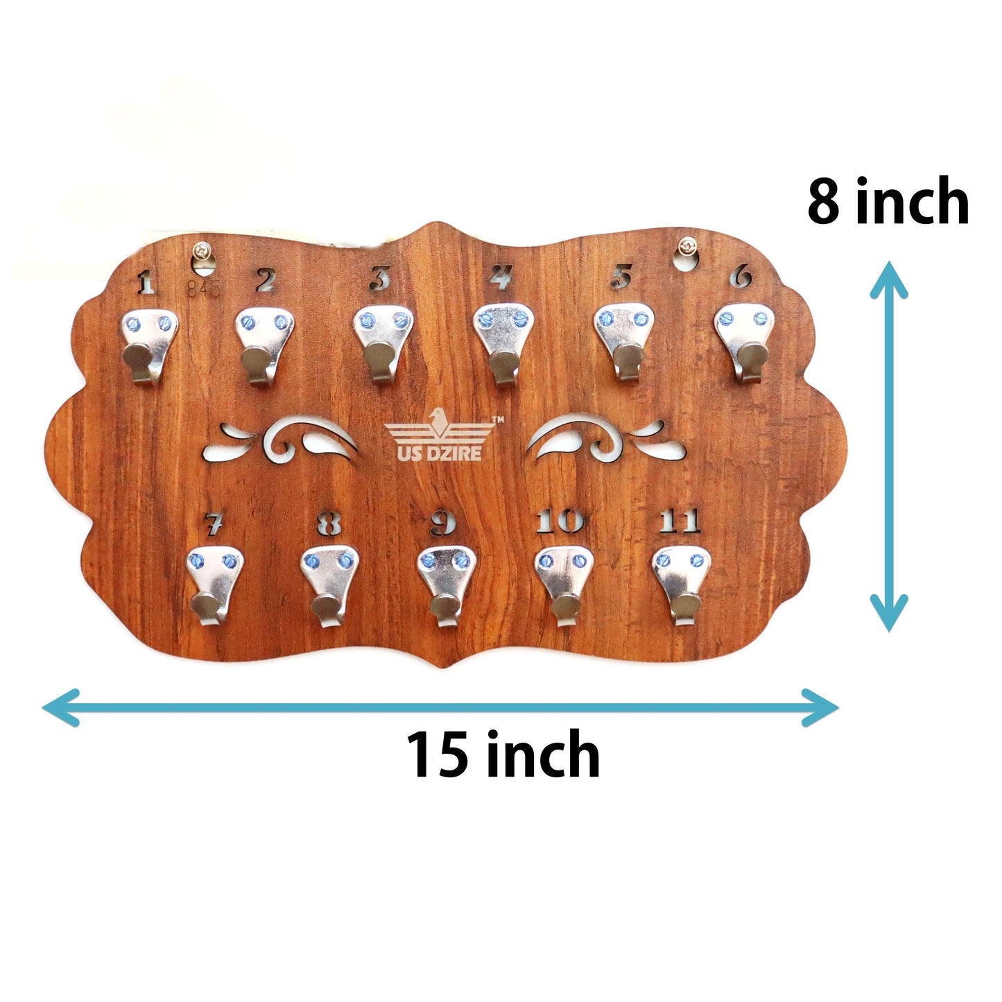 US DZIRE™ 845 Premium Key Holder For Home & Office Wood Key Holder