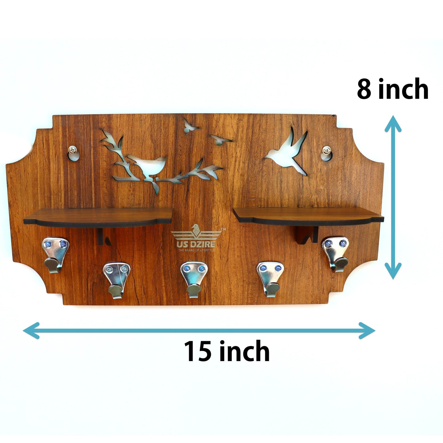 US DZIRE™ 807 Premium Key Holder For Home & Office Wood Key Holder