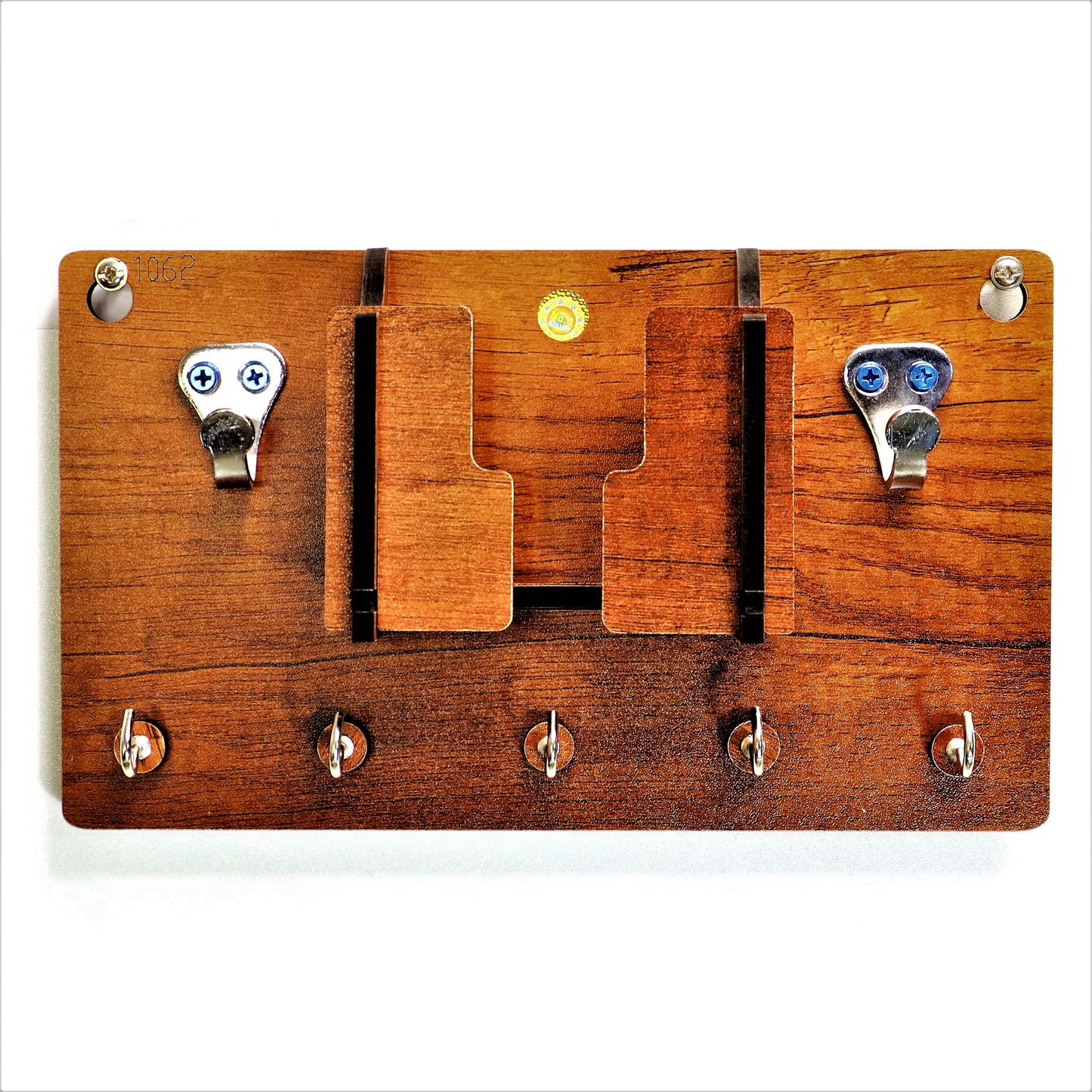 US DZIRE™ 1062 Decorative Key Hanger (Brown) Wood Key Holder