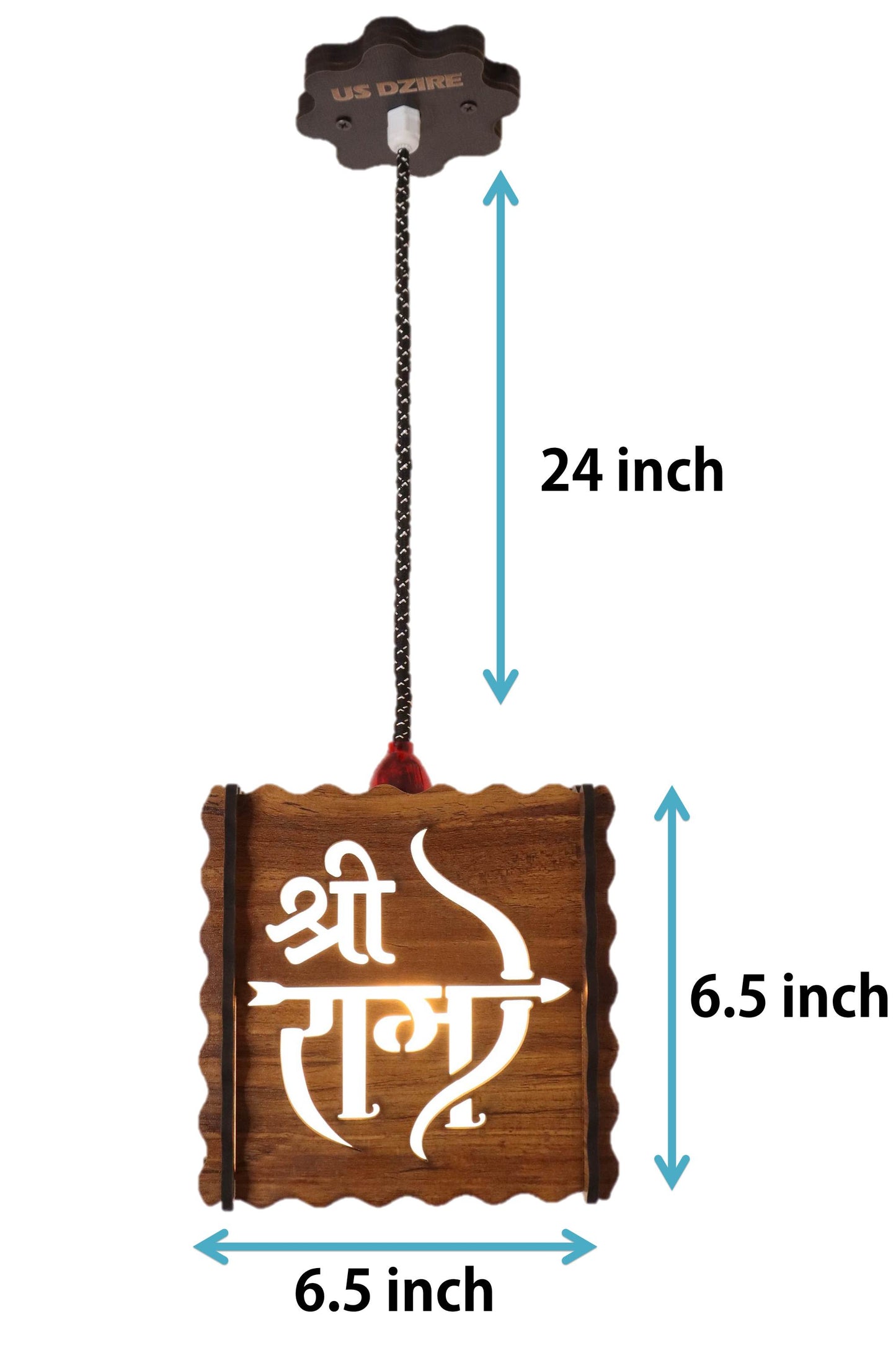 US DZIRE™ 517 Sri Ram Homes Elite Hanging Pendant Light Ceiling Lamp Decor Items, Hanging Ceiling Decorative Roof Light Lamp for Home, Living Rooms,