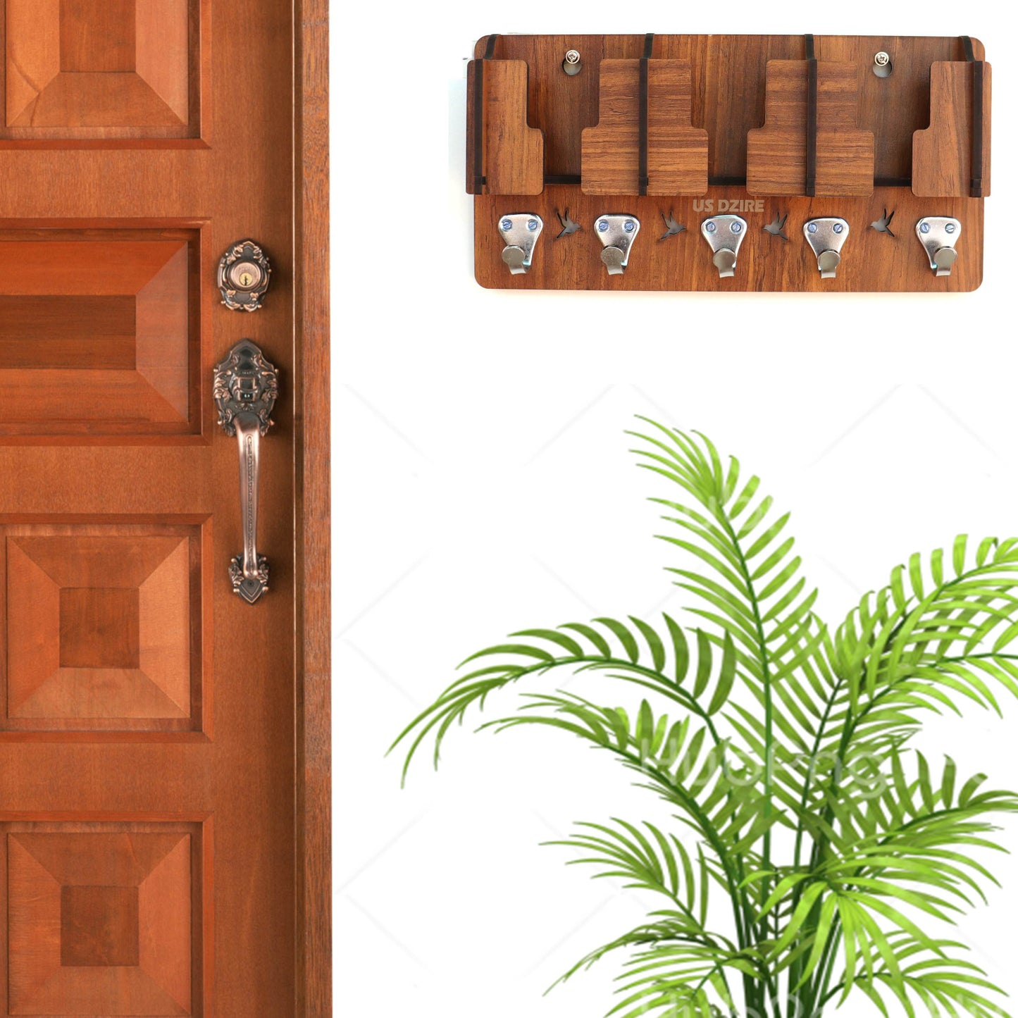 US DZIRE ™ 808 Wooden LED Table Lamp With Creative Design,Suitable for Bedside,Drawing room,Lobby Etc Table Lamp