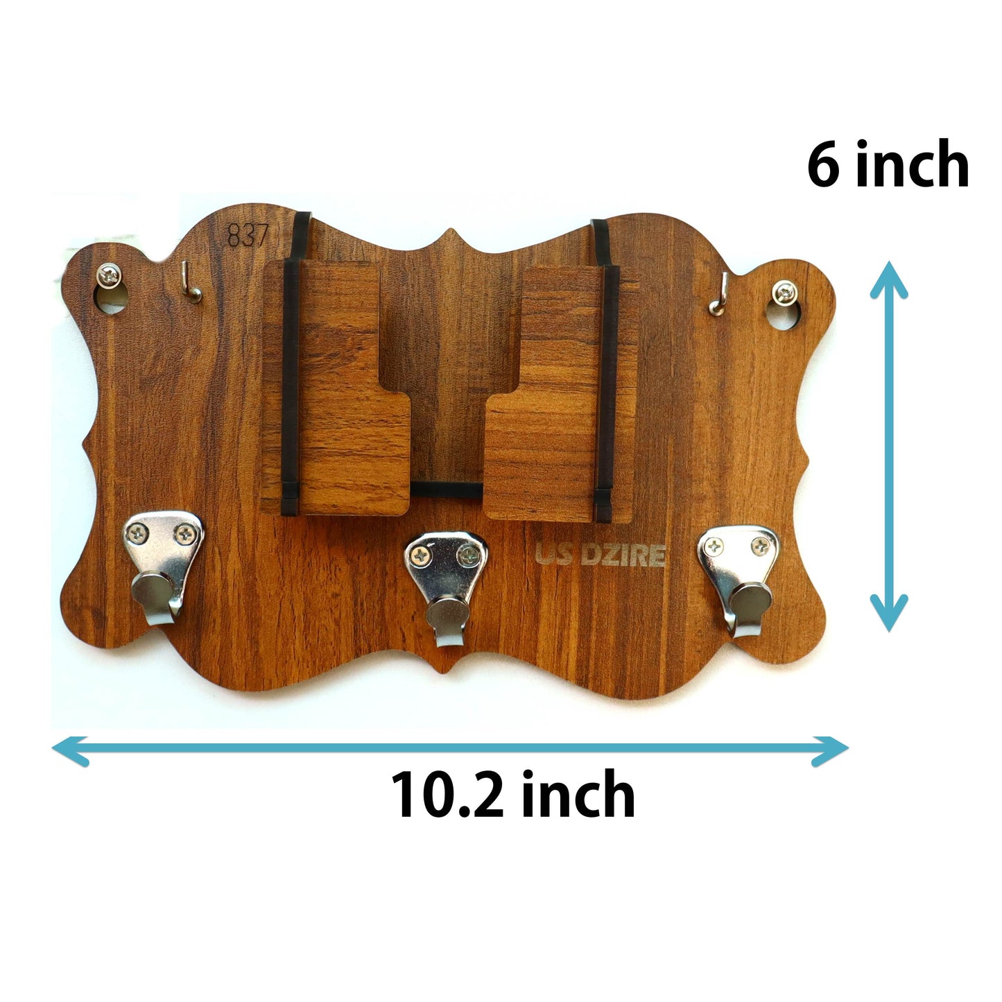 US DZIRE™ 837 Premium Key Holder For Home & Office Wood Key Holder