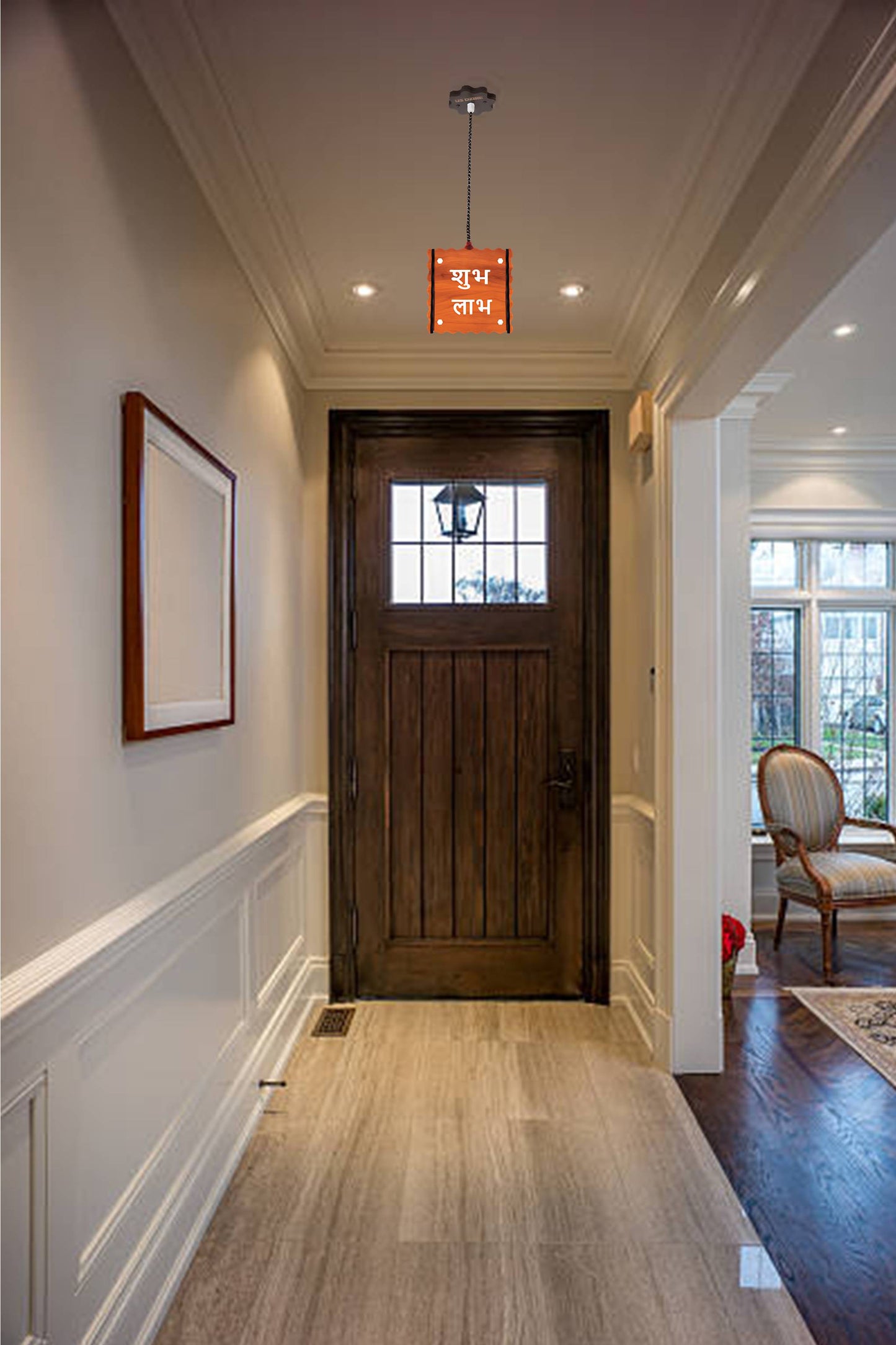 US DZIRE™591 Homes Elite Hanging Pendant Light Ceiling Lamp |Decor Items, Hanging Ceiling Decorative Roof Light Lamp for Home, Living Rooms, Bedroom, Hall, Indoor Outdoor (Bulb Included) Chandelier Ceiling Lamp (Brown)