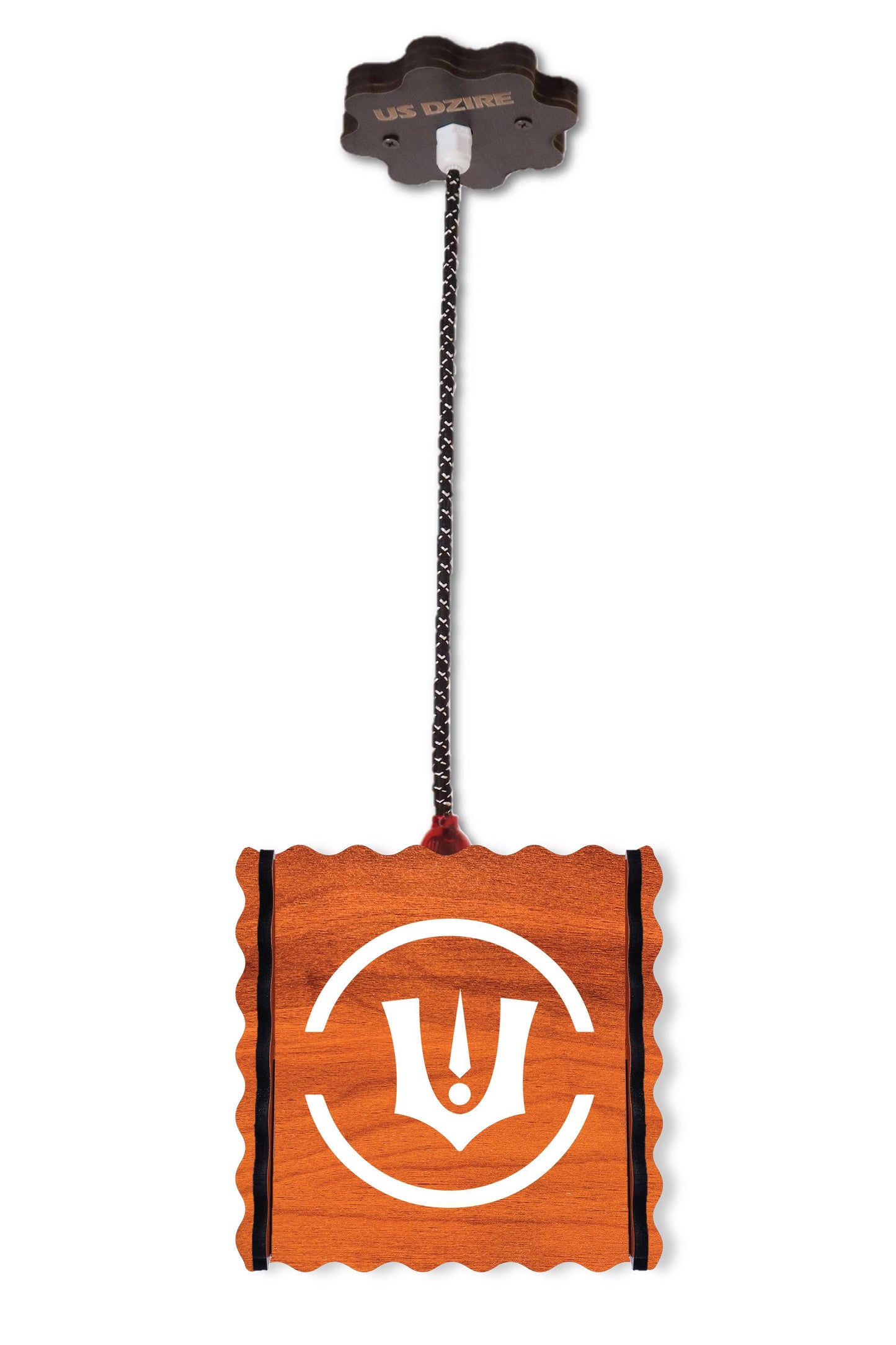 US DZIRE ™ 577 Fancy Wooden Ceiling Lights,Hanging Lamps,( With Gold Bulb )Ceiling Lamp pendant lamp shade For Living Room,Bedroom,Lobby,office,Restaurant,Dining Hall,Home decoration,Study Room Pendants Ceiling Lamp (Brown)
