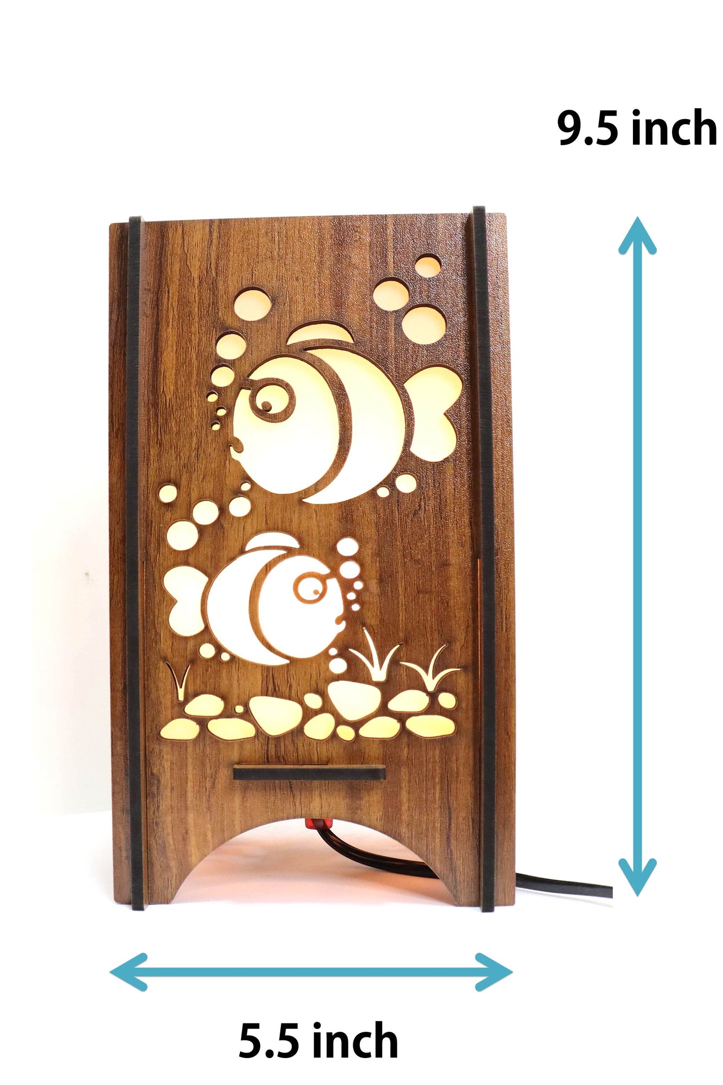 US DZIRE ™ 603 Wooden Fancy Table Lamp With Creative Design,