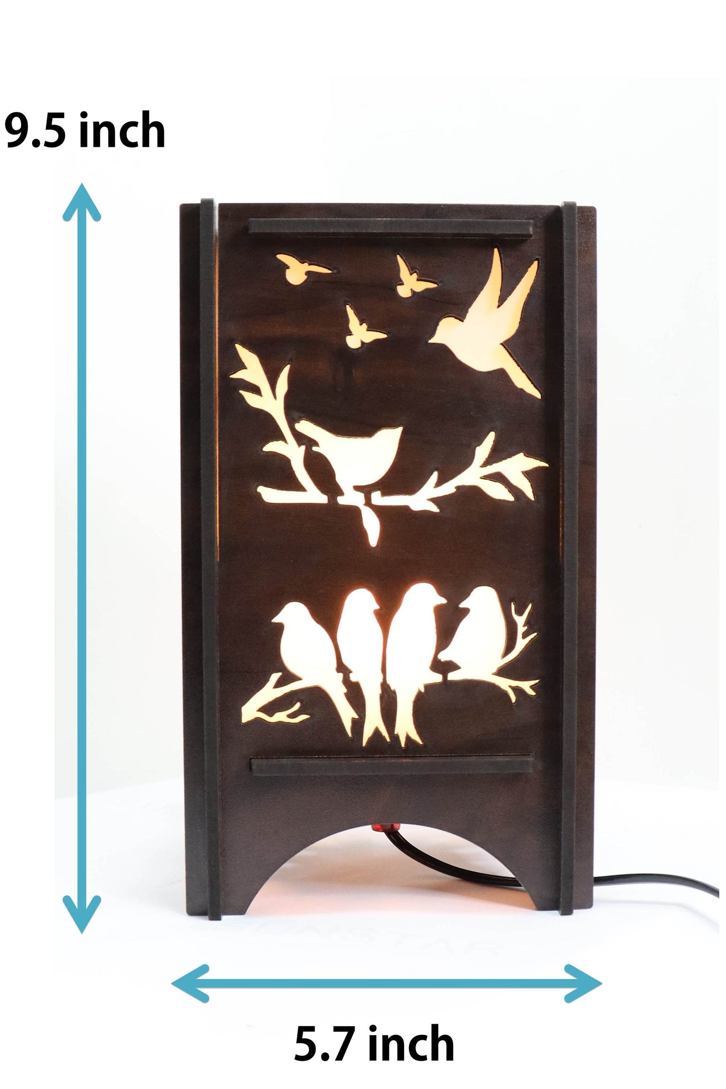 US DZIRE ™ 606 Wooden LED Table Lamp With Creative Design,Suitable for Bedside,Drawing room,Lobby Etc Table Lamp