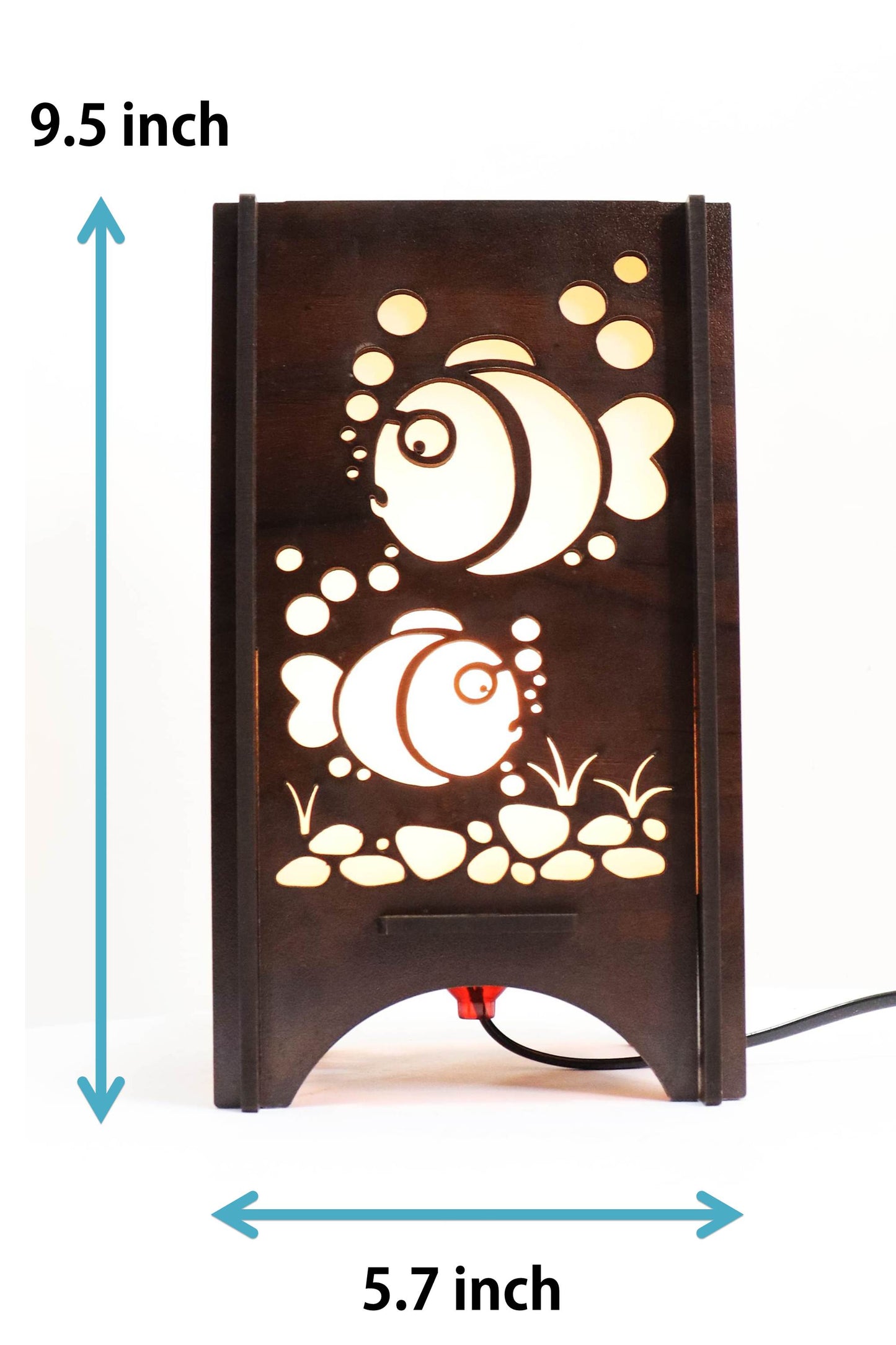 US DZIRE™ 612 Homes Decoretive Fish Tipe Table Light Lamp Decor Items,