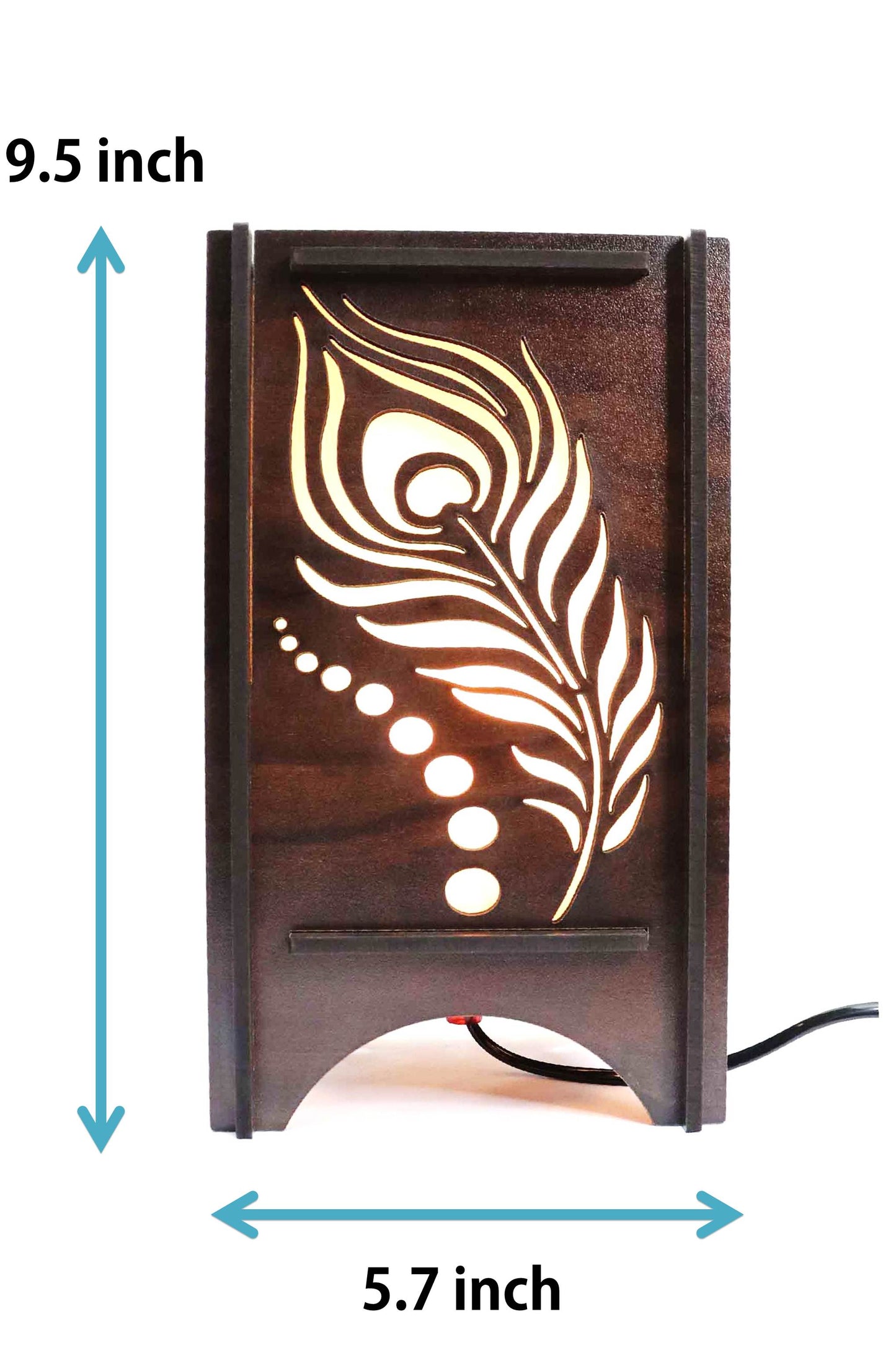 US DZIRE ™ 609 Wooden LED Table Lamp With Creative Design,Suitable for Bedside,Drawing room,Lobby Etc Table Lamp