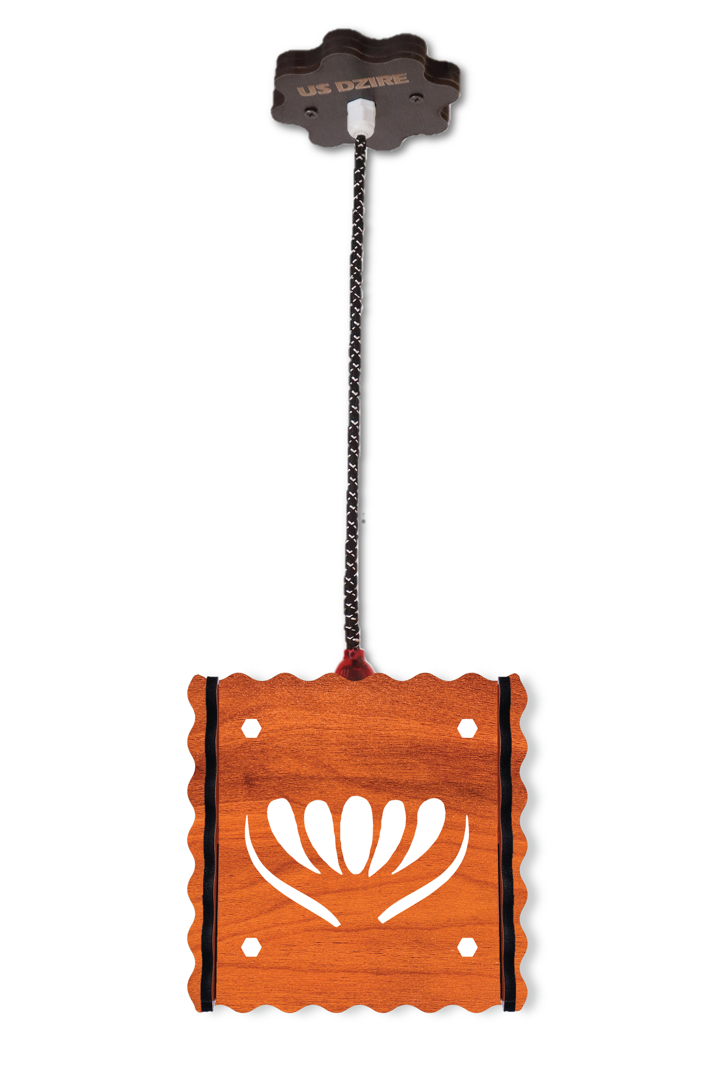 US DZIRE™ 547 Wooden Ceiling Pendant Light Shade  Chandelier Style.