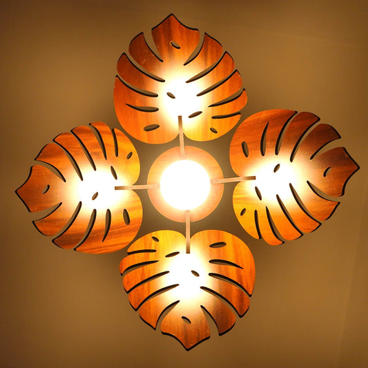 US DZIRE 402 Decoretive Wooden  Ceiling Pendant Light Shade Hand Weave Chandelier Styl