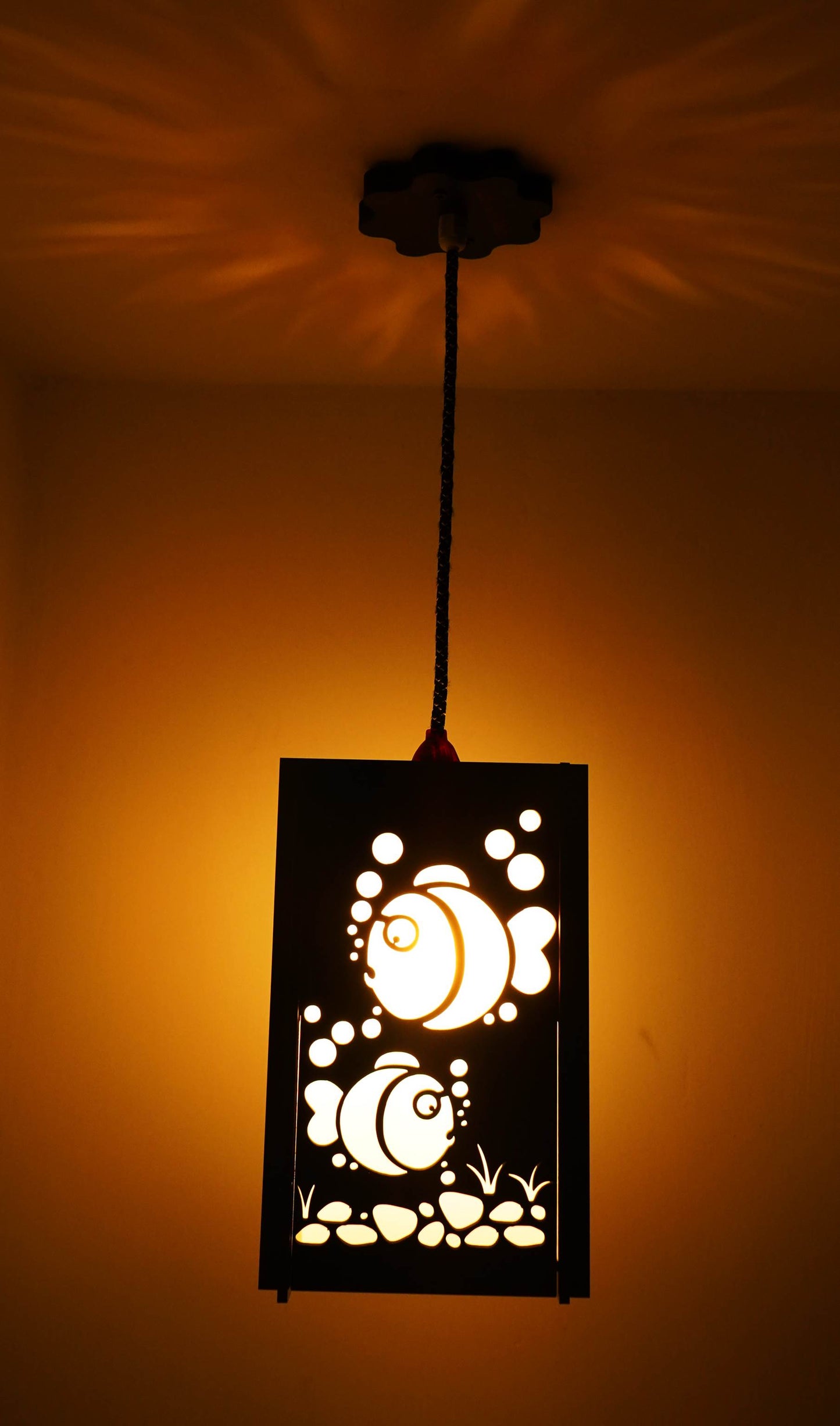 US DZIRE 425 Wooden Ceiling Pendant Light Shade  Chandelier Style.