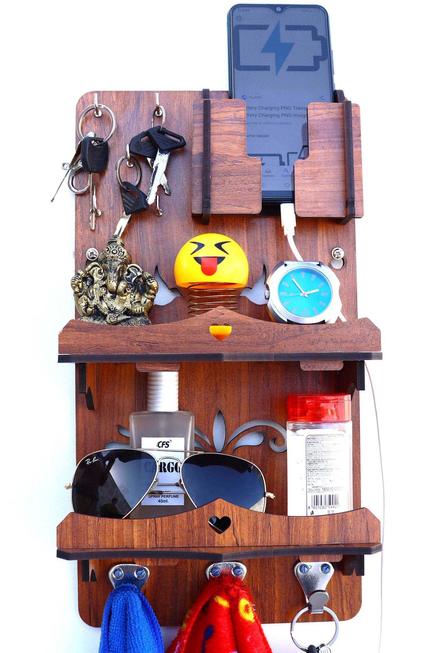 US DZIRE™ 812 Premium Key Holder For Home & Office Wood Key Holder