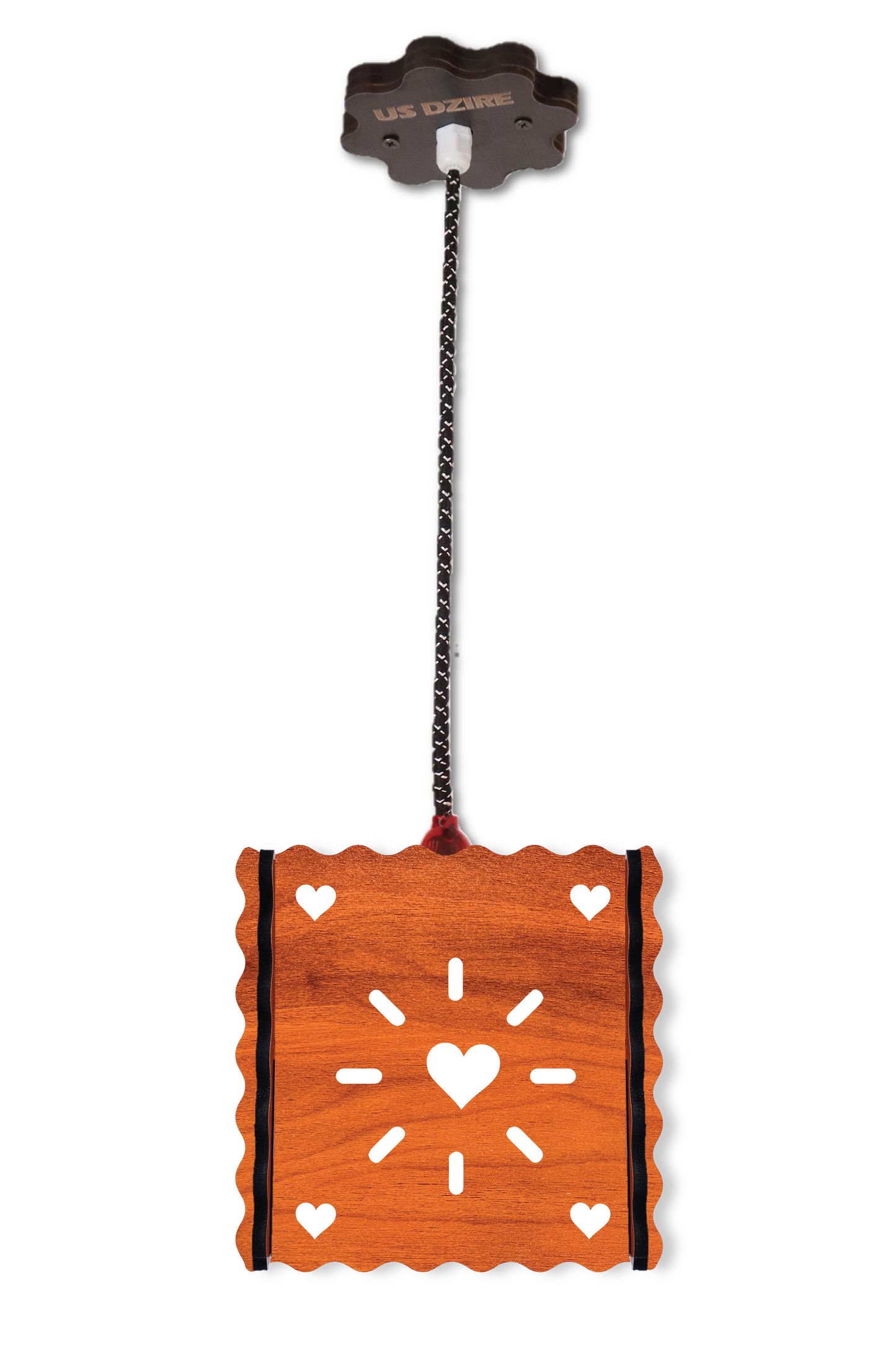 US DZIRE™ 550 Wooden Style Hanging Lamp Creative Pendant Light Lamp for Room,Foyer,Hallway Pendants Ceiling Lamp