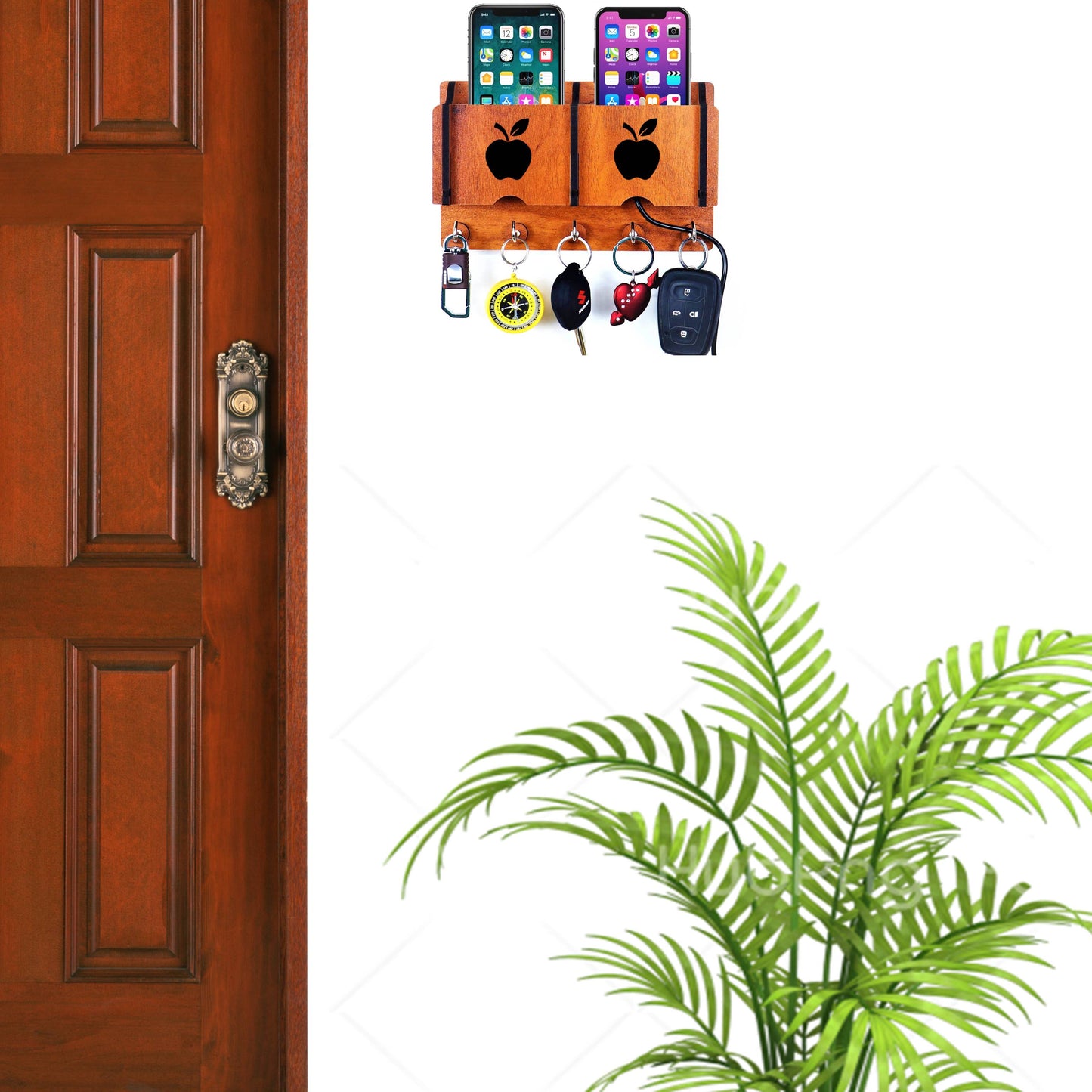 US DZIRE™ 214 Wooded key holder Sweet Home Flower Wood Key Holder