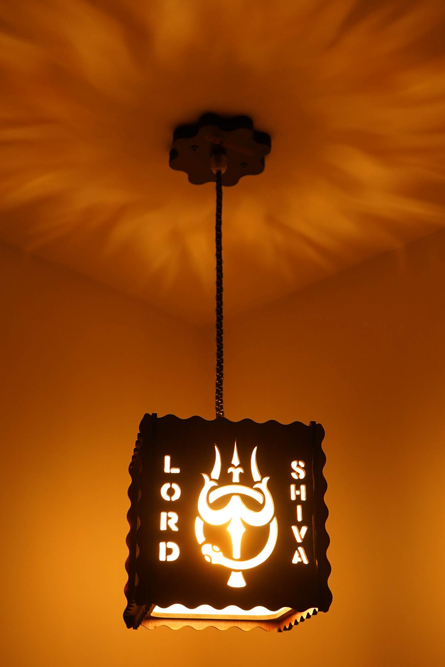 US DZIRE™ 510 Wooden Ceiling Pendant Light Shade  Chandelier Style.