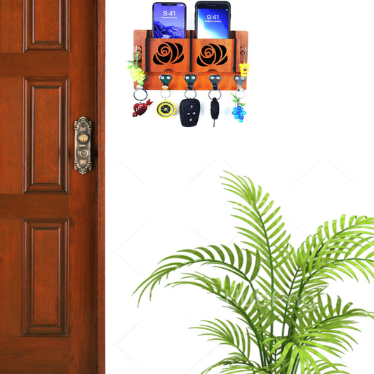 US DZIRE™ 37 Wooded key holder Sweet Home Flower Wood Key Holder
