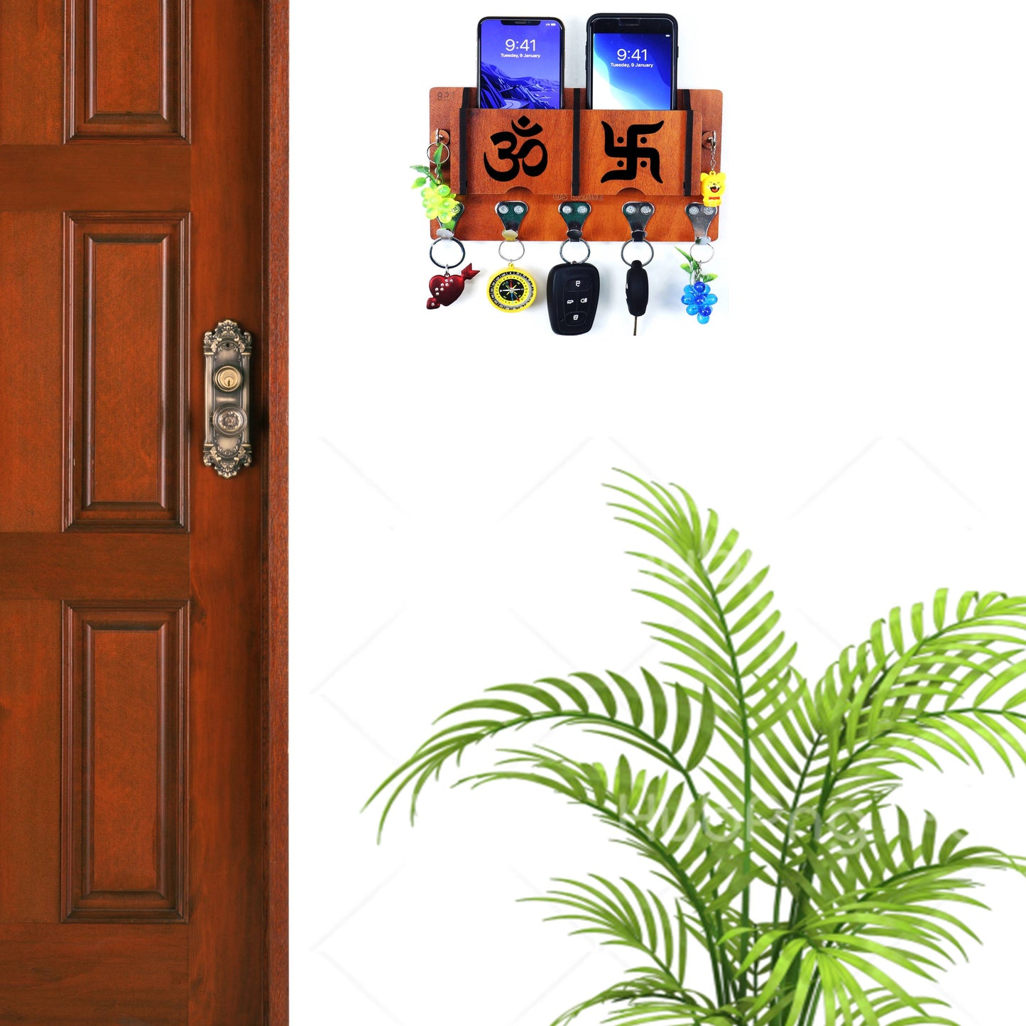 US DZIRE™ 7 Premium Key Holder For Home & Office Wood Key Holder