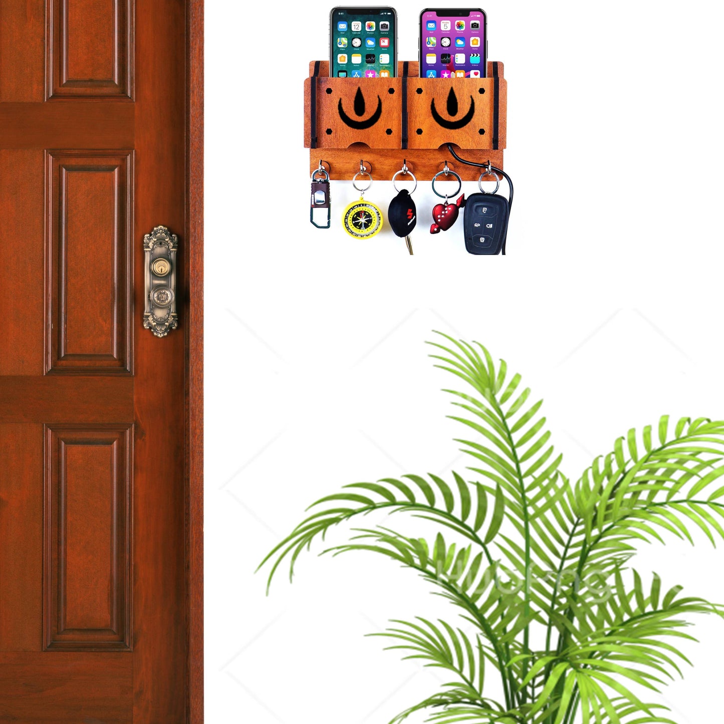 US DZIRE™ 218 Wooded key holder Sweet Home Flower Wood Key Holder