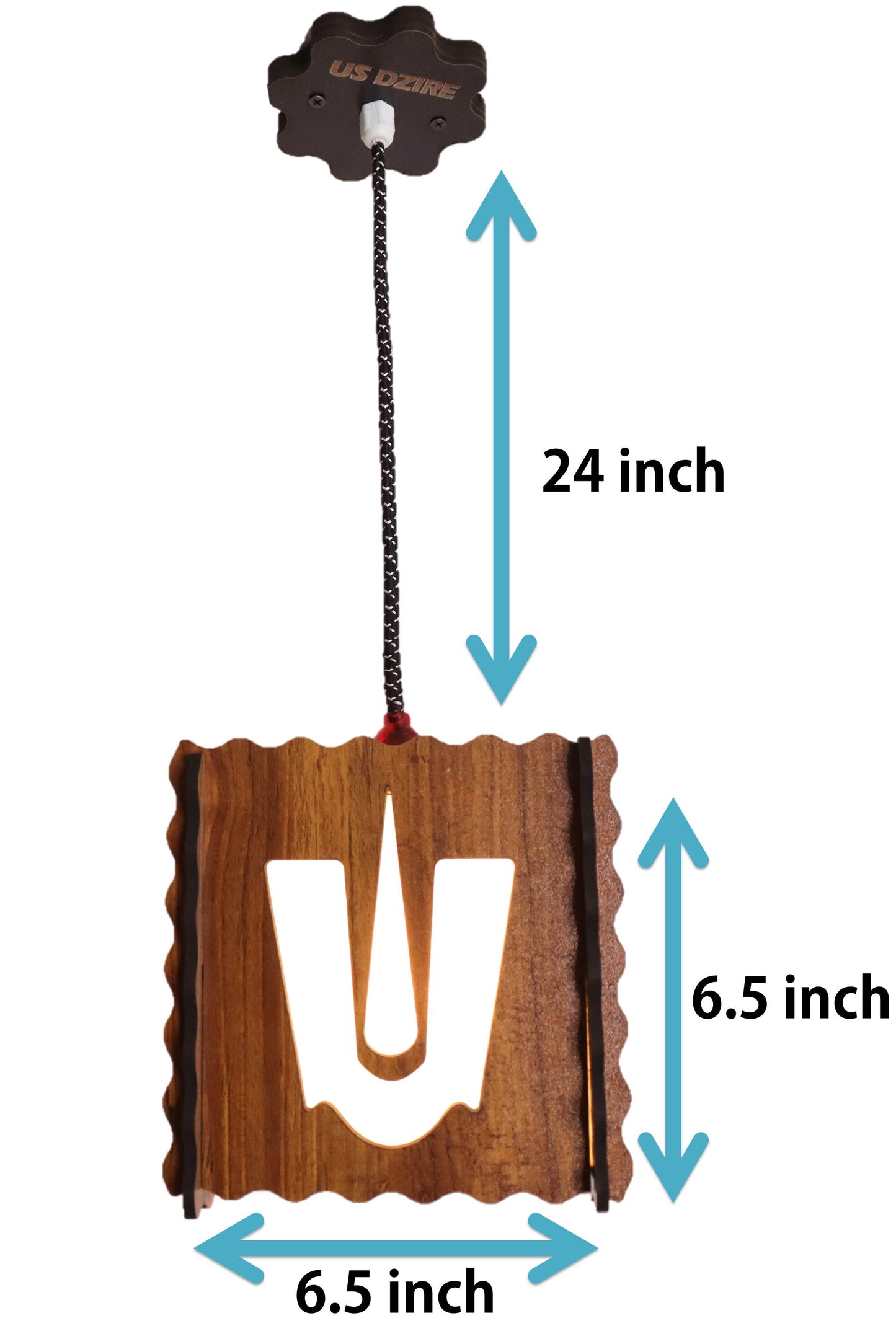 US DZIRE™501 Wooden Ceiling Pendant Light Shade  Chandelier Style