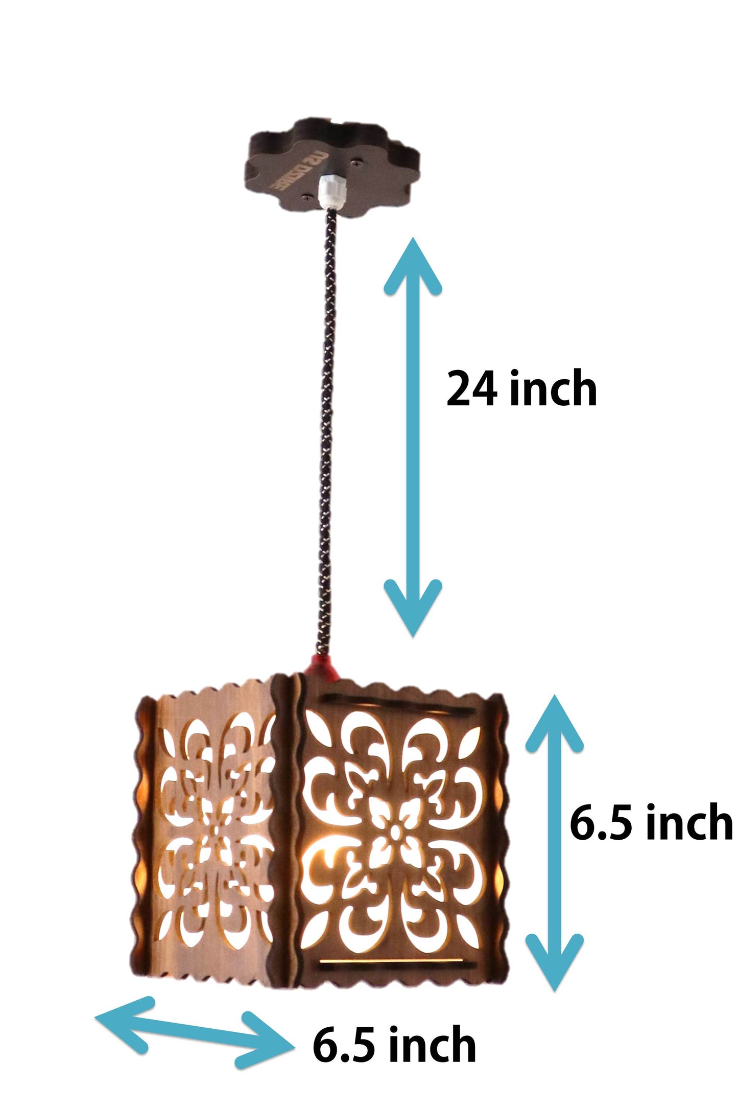 US DZIRE ™ 500 Fancy Wooden Ceiling Lights,Hanging Lamps,( With Gold Bulb )Ceiling Lamp pendant lamp