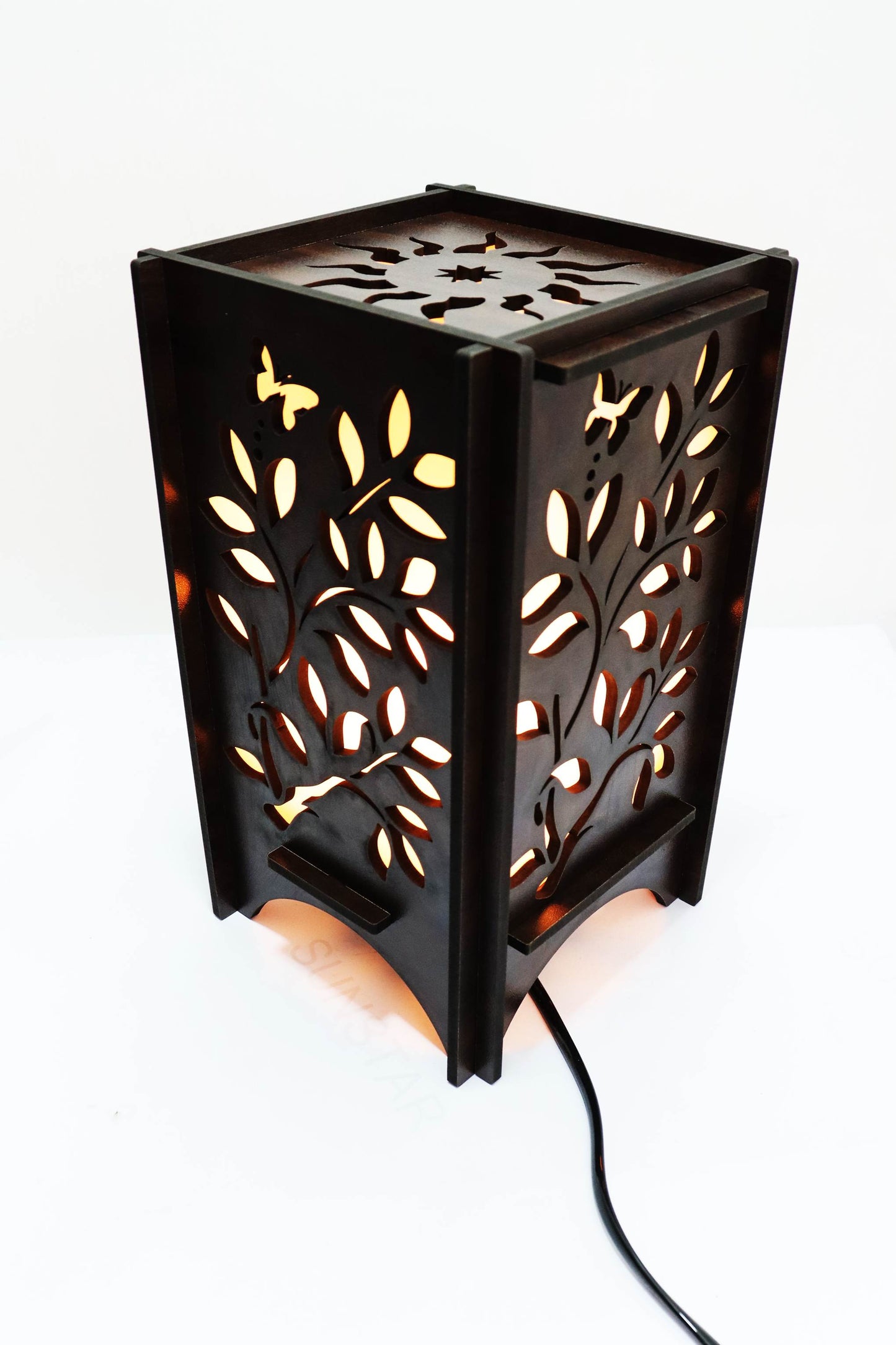 US DZIRE™ 607 Wooden Style Table Lamp Fancy Teble Lamp
