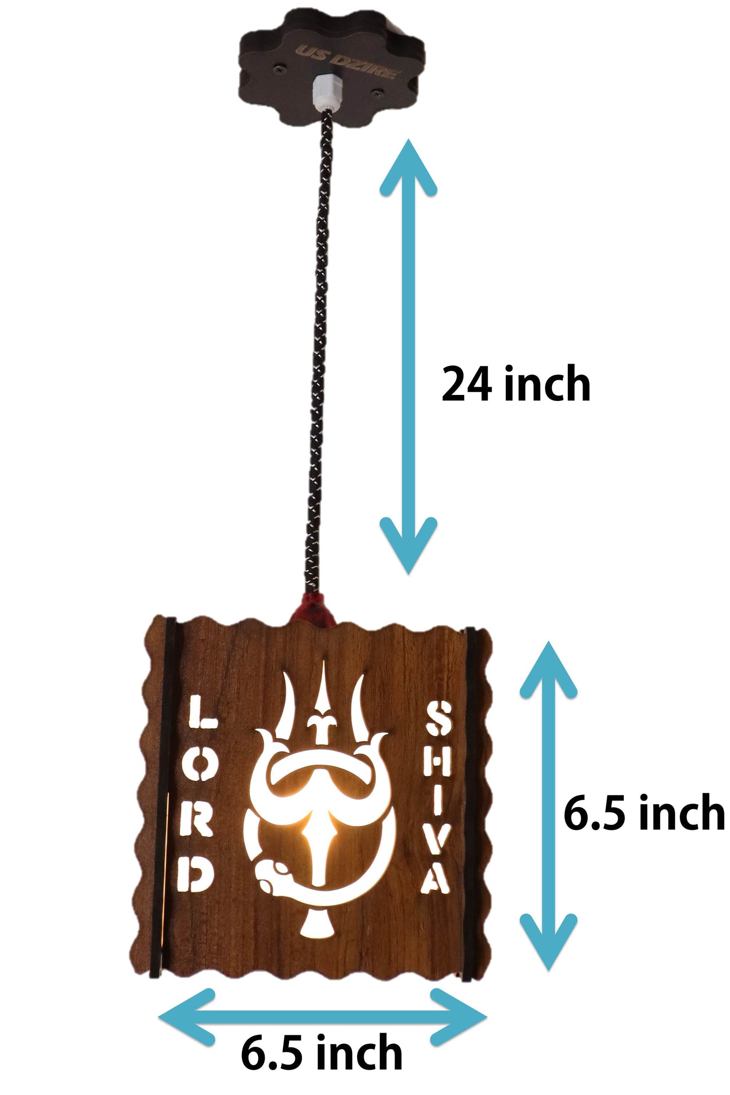US DZIRE™ 510 Wooden Ceiling Pendant Light Shade  Chandelier Style.
