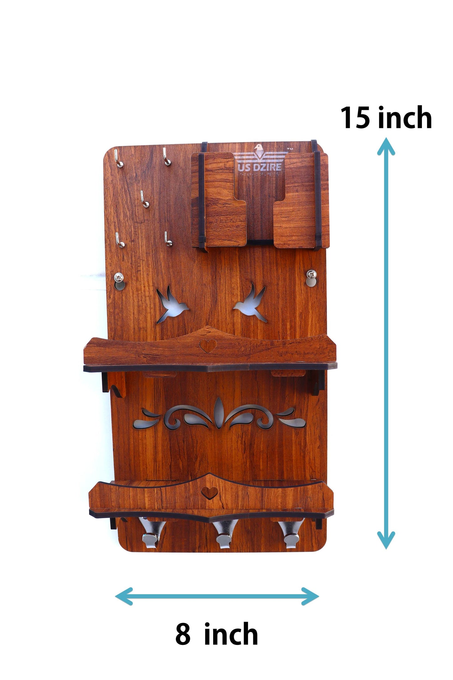 US DZIRE™ 812 Premium Key Holder For Home & Office Wood Key Holder