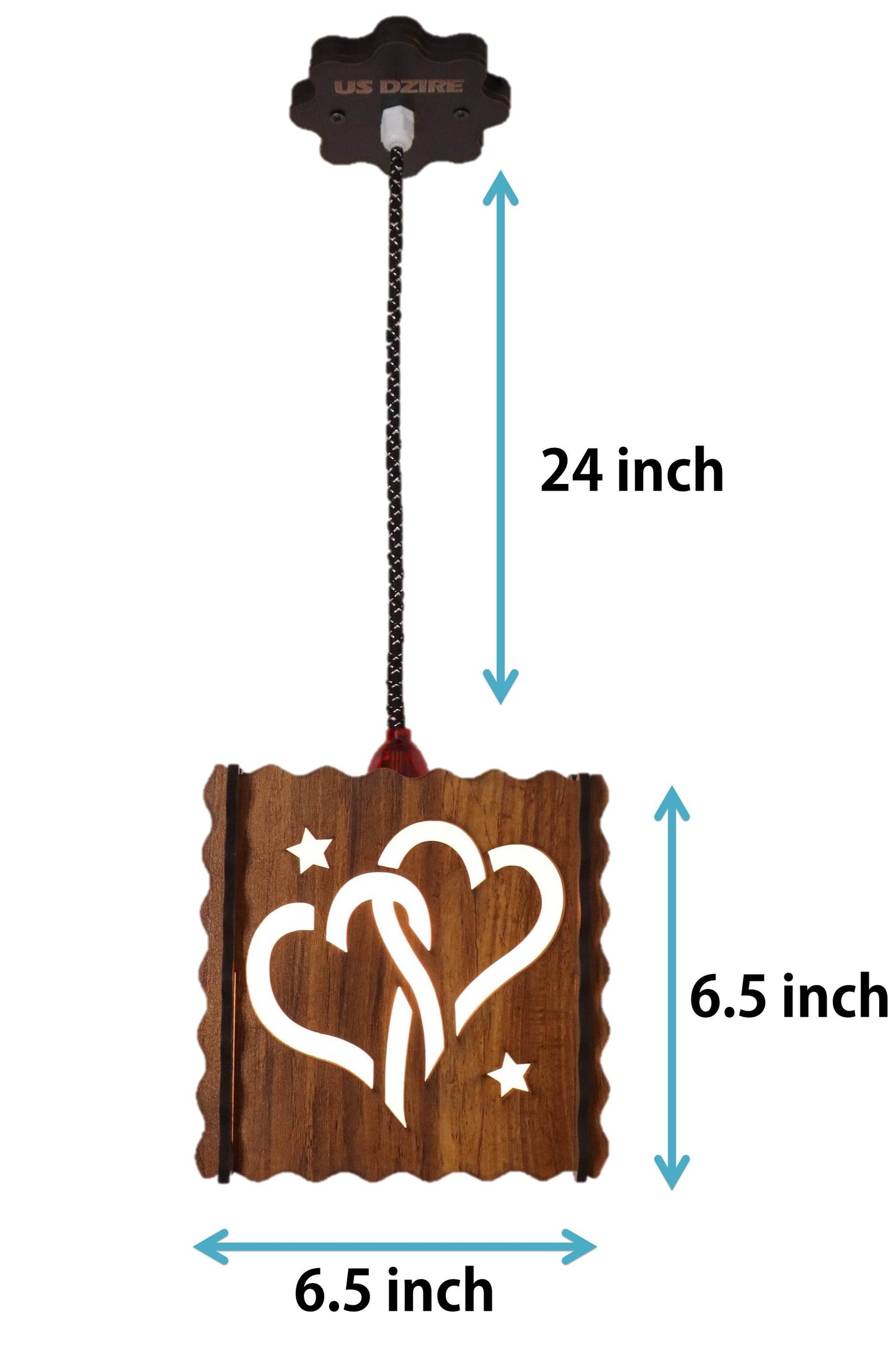 US DZIRE™ 522 Homes Elite Hanging Pendant Light Ceiling Lamp |Decor Items, Hanging Ceiling Decorative Roof Light Lamp for Home, Living Rooms, Bedroom, Hall, Indoor Outdoor (Bulb Included) Chandelier Ceiling Lamp  (Brown)