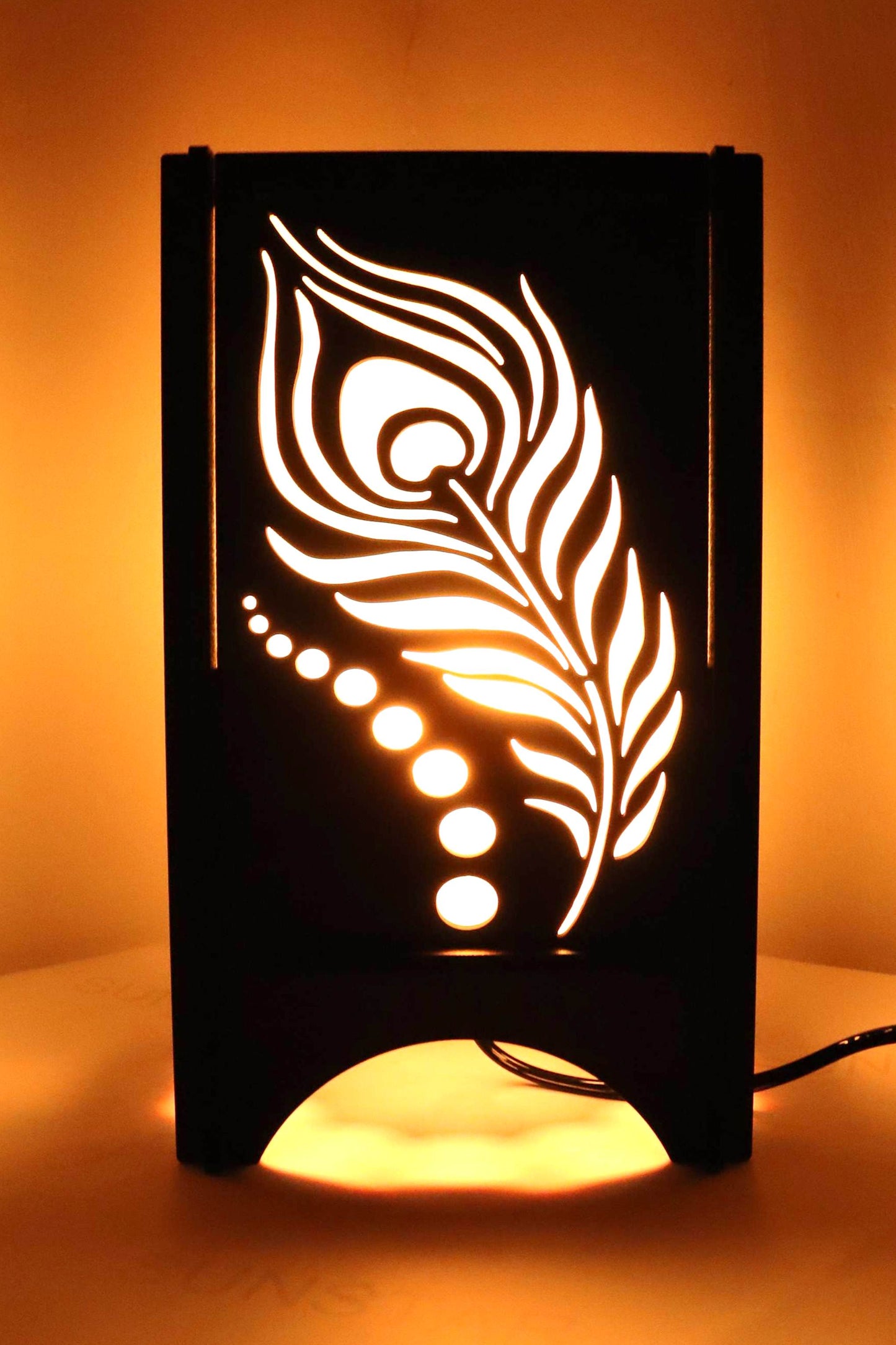 US DZIRE ™  609 Wooden LED Table Lamp With Creative Design,Suitable for Bedside,Drawing room,Lobby Etc Table Lamp