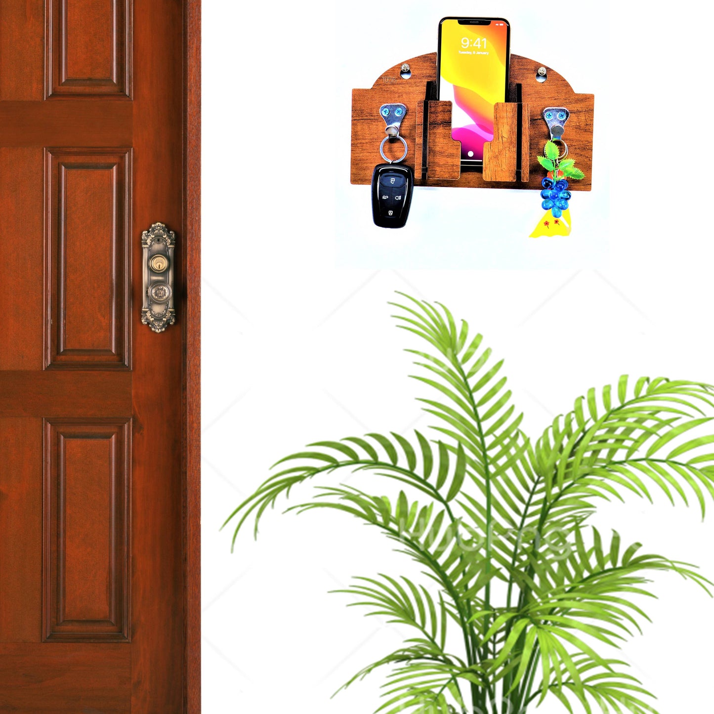 US DZIRE™ 1056 Premium Key Holder For Home & Office Wood Key Holder