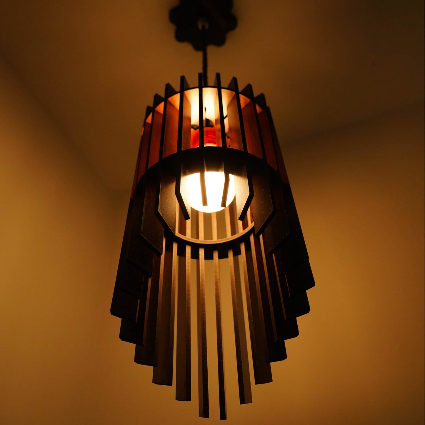 US DZIRE 408 Wooden Homes Decoretive Ceiling Pendant Light Shade Hand Weave Chandelier Style