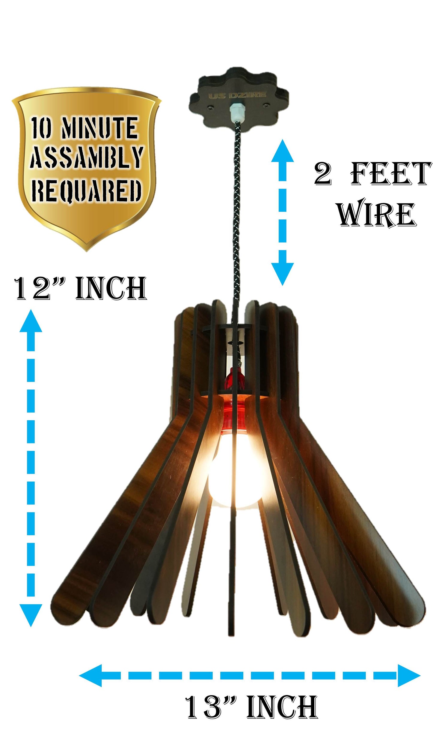 US DZIRE 452 Homes Elite Hanging Pendant Light Ceiling Lamp Decor Items,