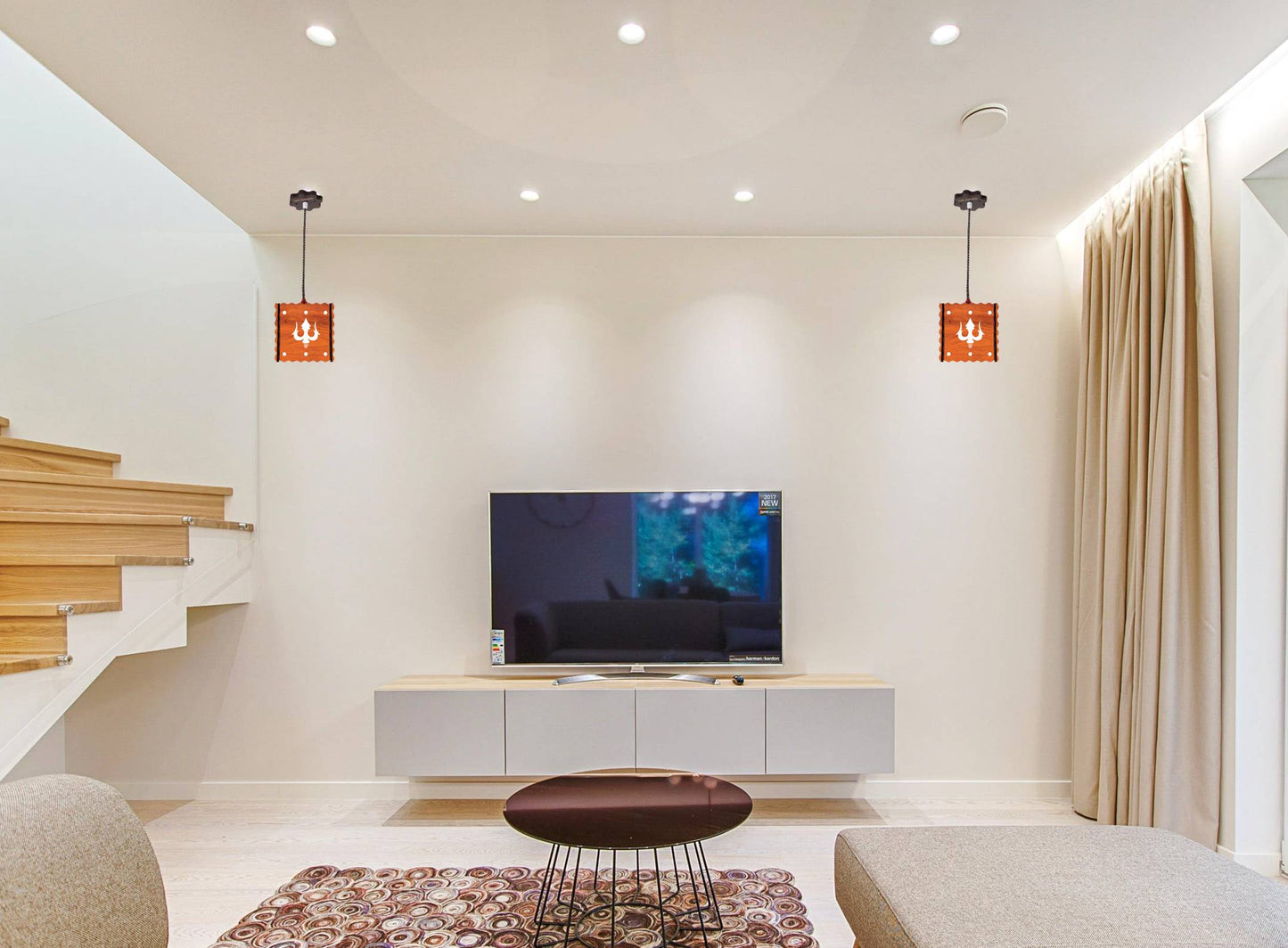 US DZIRE™ 581 Wooden Ceiling Pendant Light Shade  Chandelier Style.