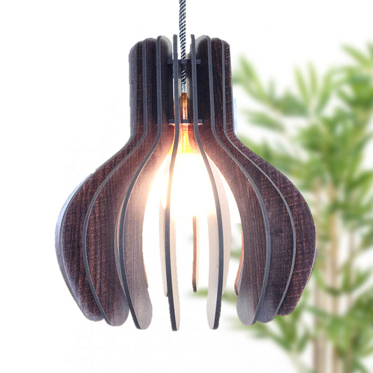 US DZIRE 154 Wood Ceiling Pendant Light Shade Hand Weave Chandelier Style