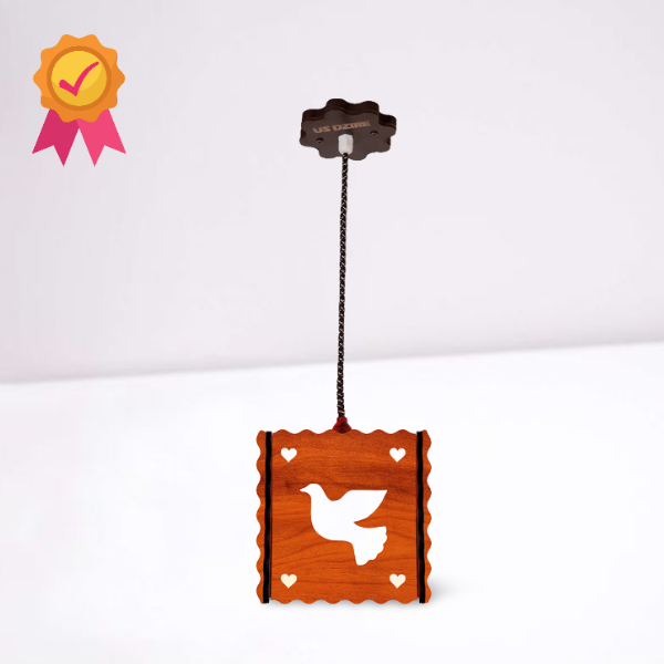 US DZIRE™ 543 Wooden Ceiling Pendant Light Shade  Chandelier Style.