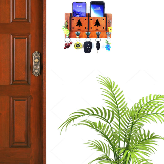 US DZIRE™ 26 Decorative Key Hanger (Brown) Wood Key Holder