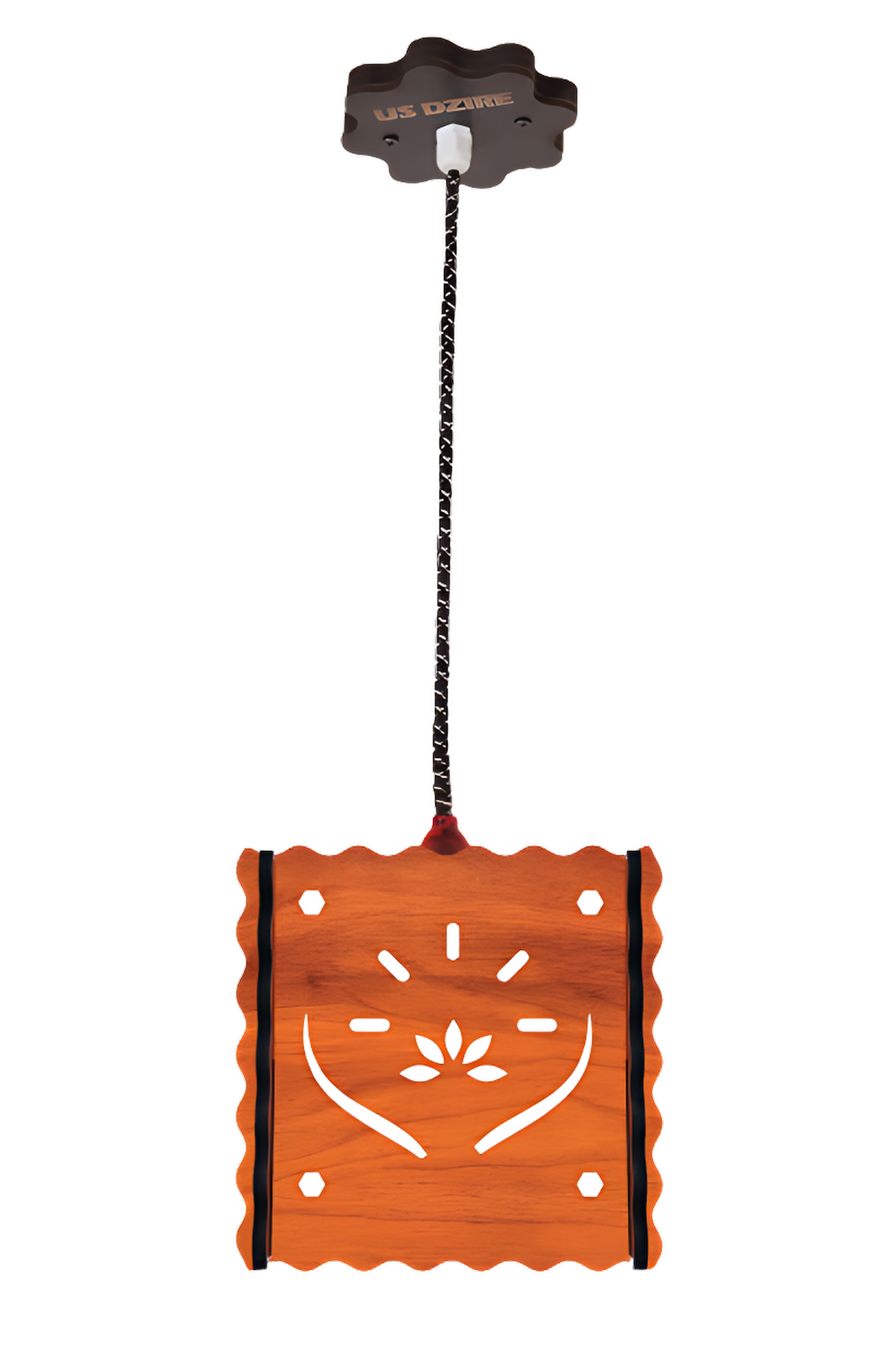 US DZIRE™ 549 Wooden Style Hanging Lamp Creative Pendant Light Lamp for Room,Foyer,Hallway Pendants Ceiling Lamp